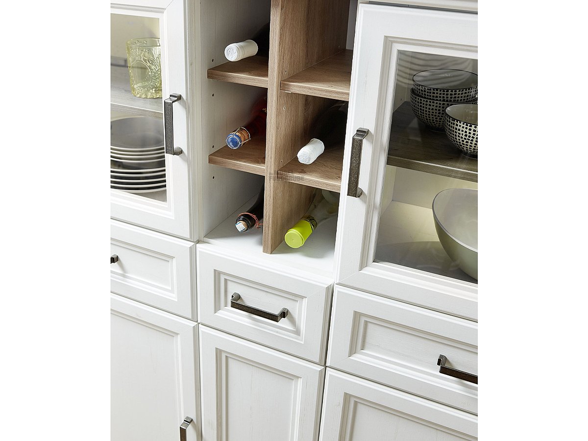 Highboard Pinie weiß - Artisan Eiche 150 cm - JASMIN