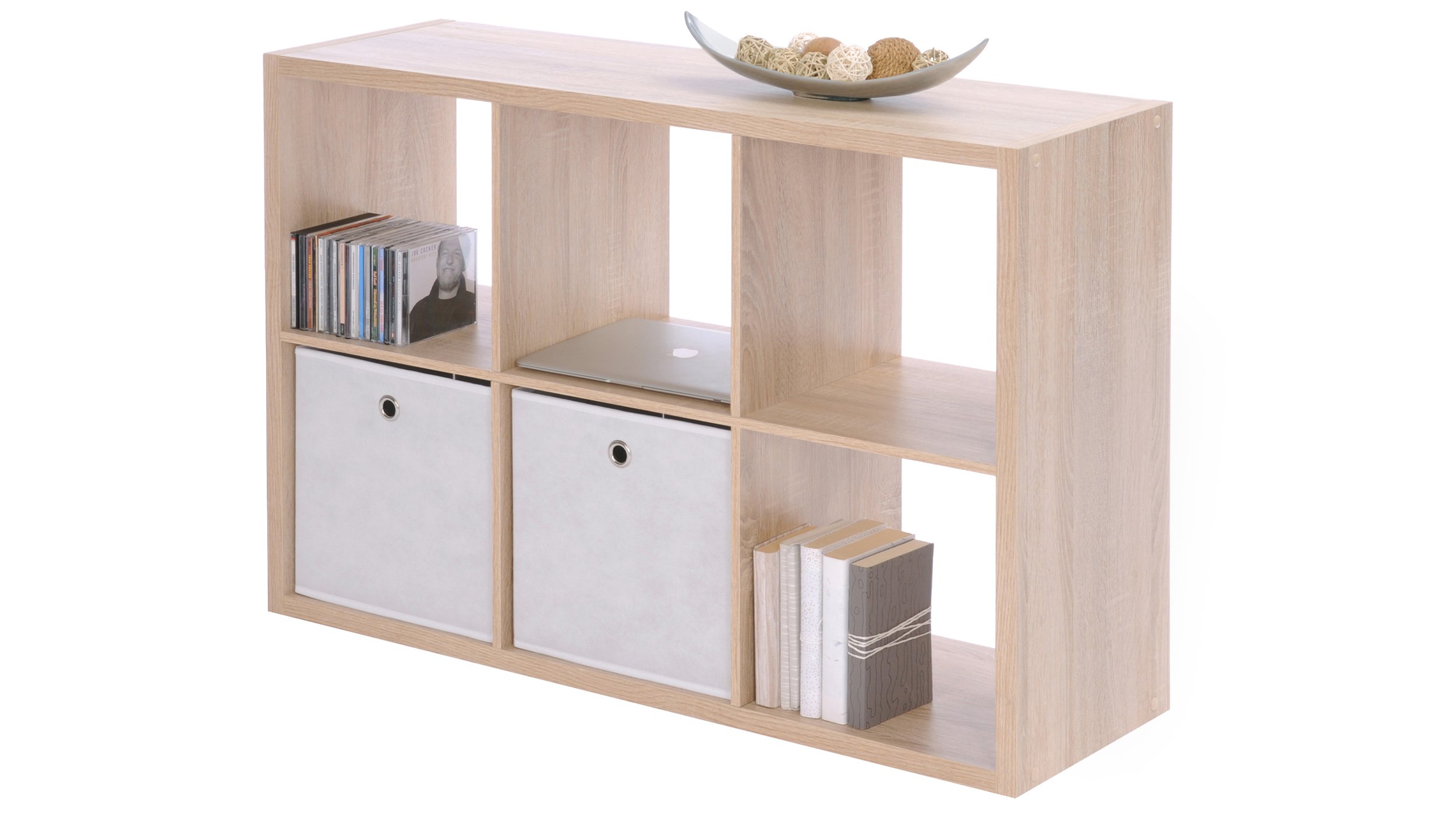 Standregal Sonoma Eiche  73 x 107 cm - 6 Fächer - MAX