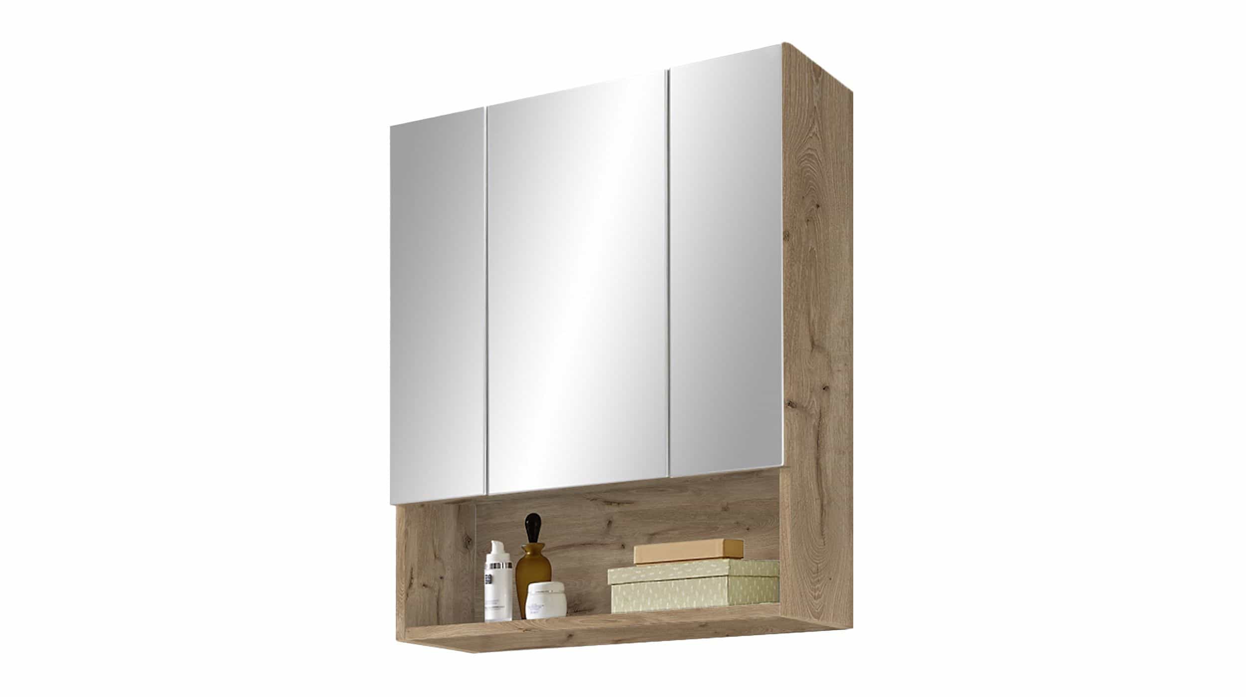 Spiegelschrank Viking Eiche 65 cm - 3-türig - KRETA Spiegelschrank Viking Eiche 65 cm - 3-türig - KRETA