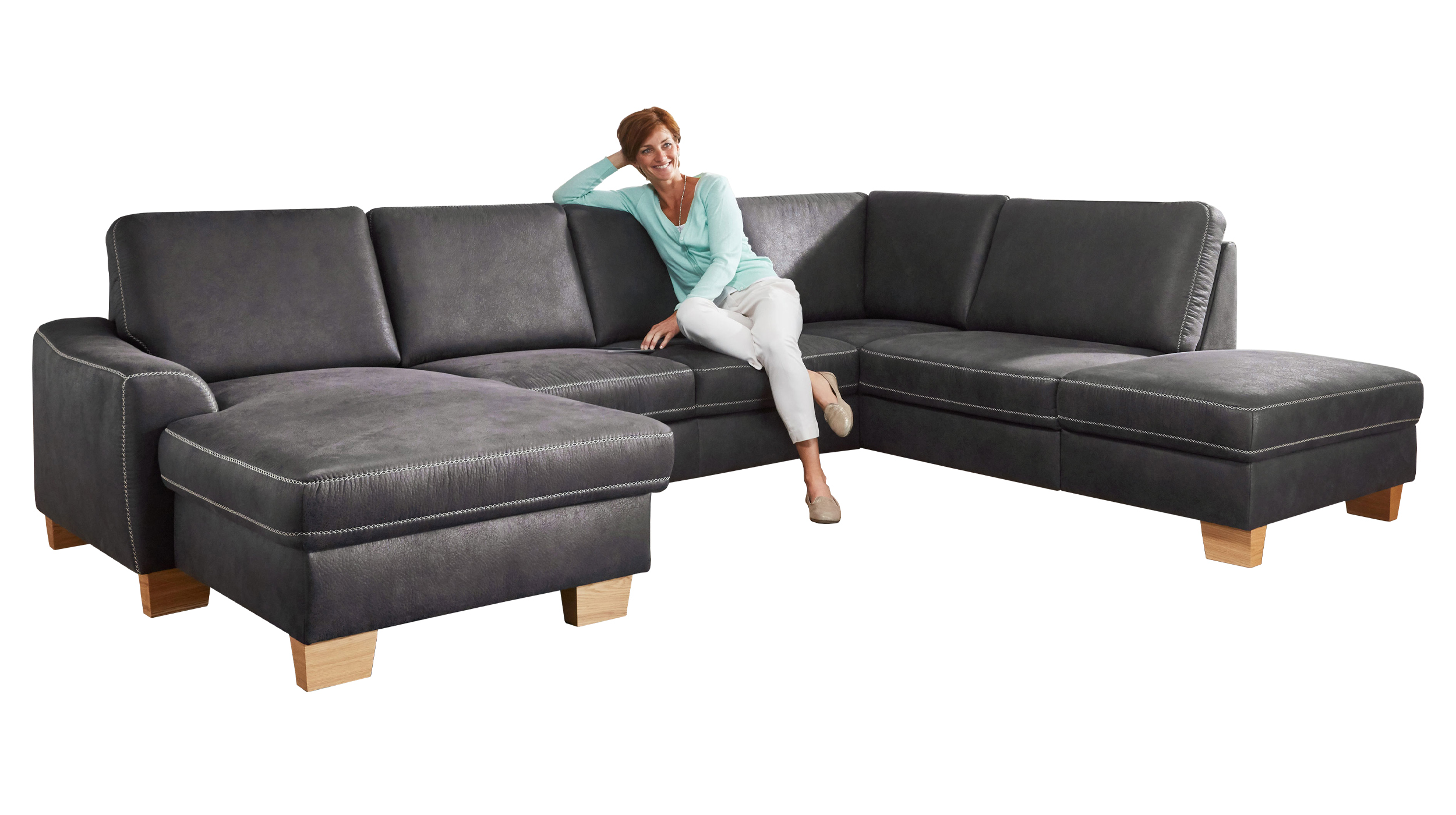 Couchliebe® Wohnlandschaft planbar - anthrazit - Basis Version - STICK Couchliebe® Wohnlandschaft planbar - anthrazit - Basis Version - STICK