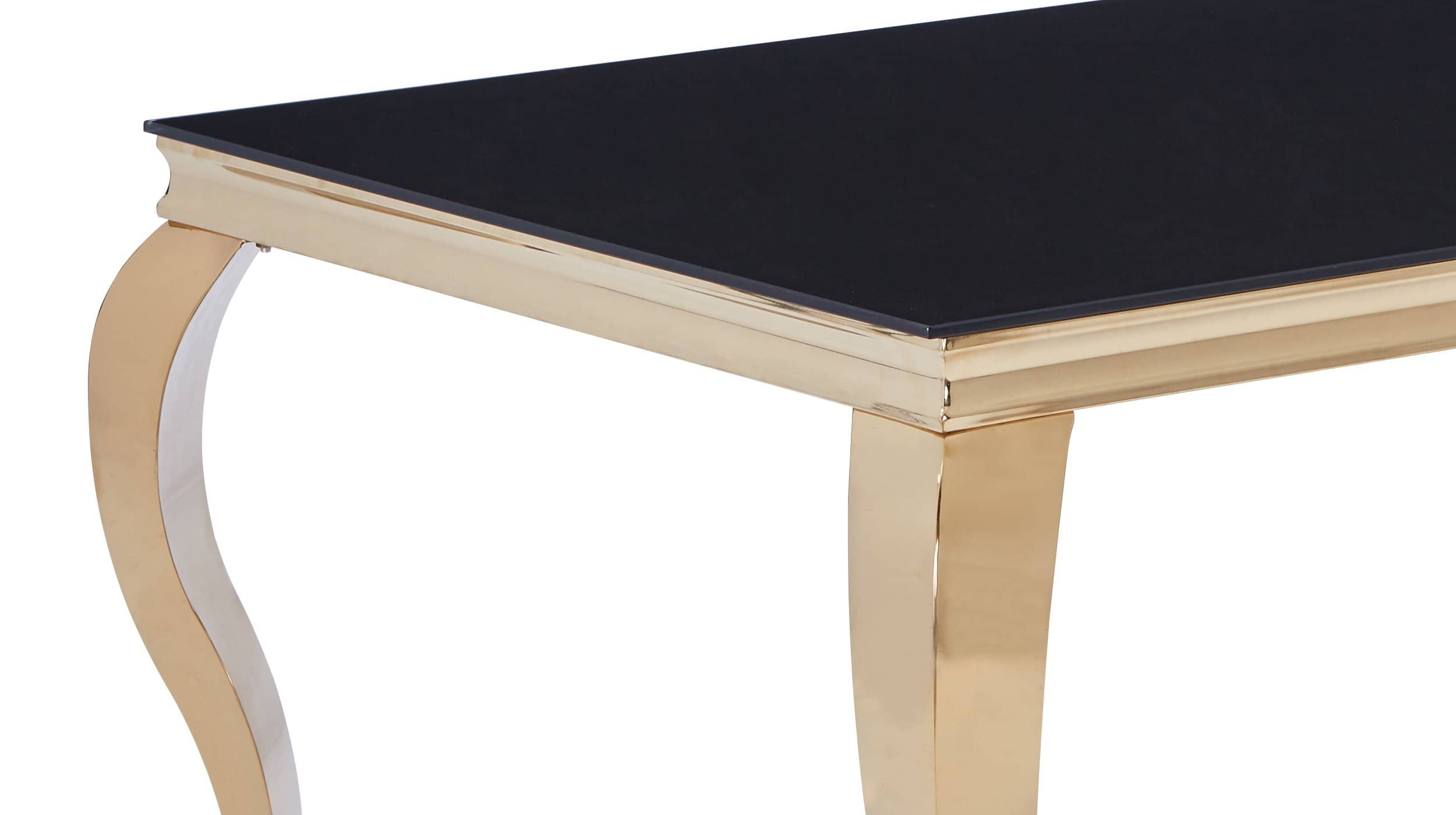 Esstisch 160 cm schwarz Glas - BELKA