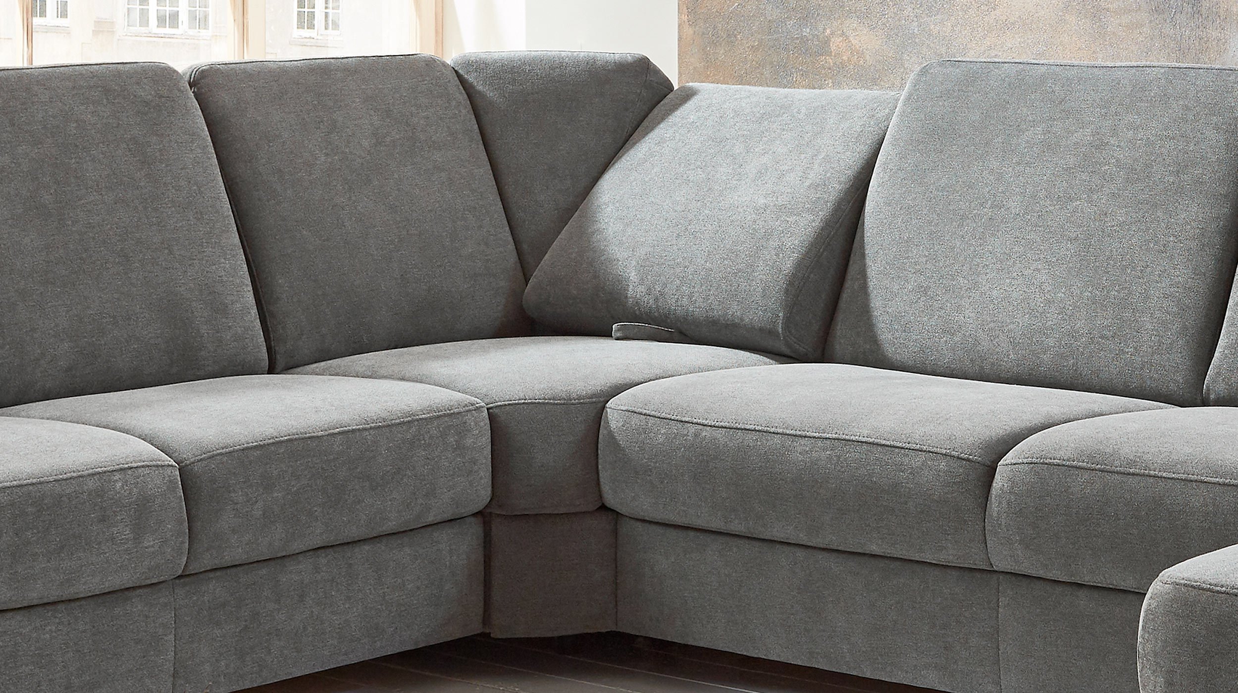 Couchliebe® Wohnlandschaft planbar - charly grey - Premium Version - TRIEST