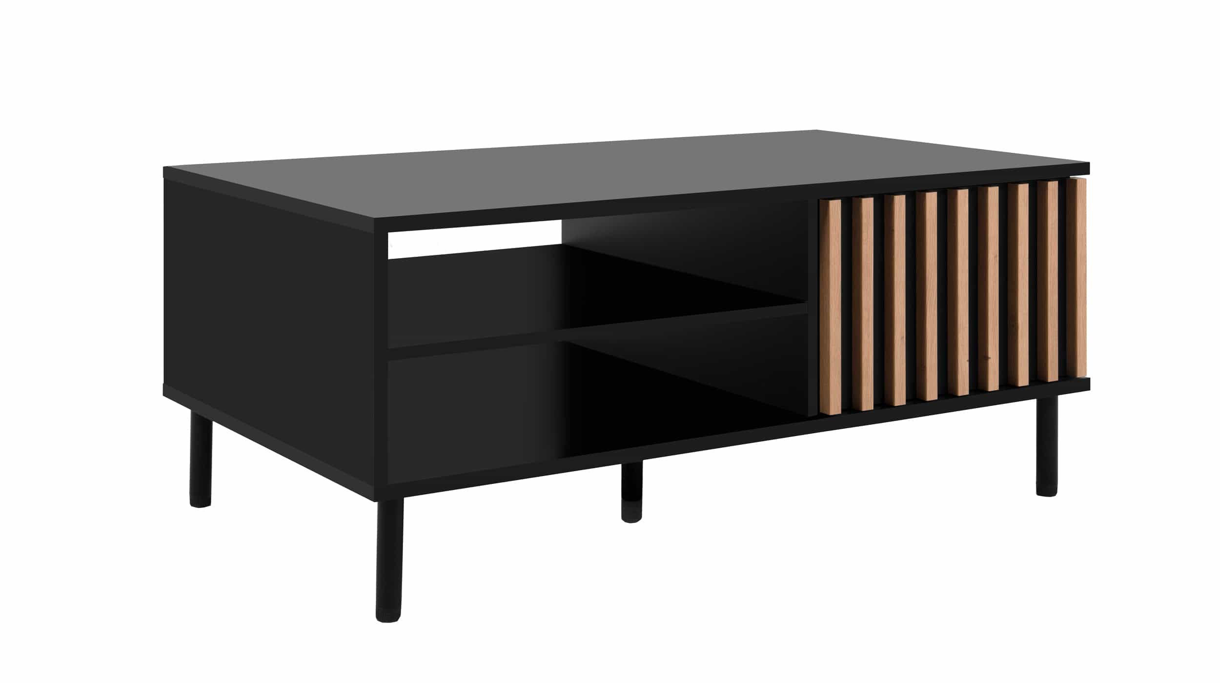 Couchtisch schwarz Artisan Eiche 110 x 67 cm - MONZA Couchtisch schwarz Artisan Eiche 110 x 67 cm - MONZA