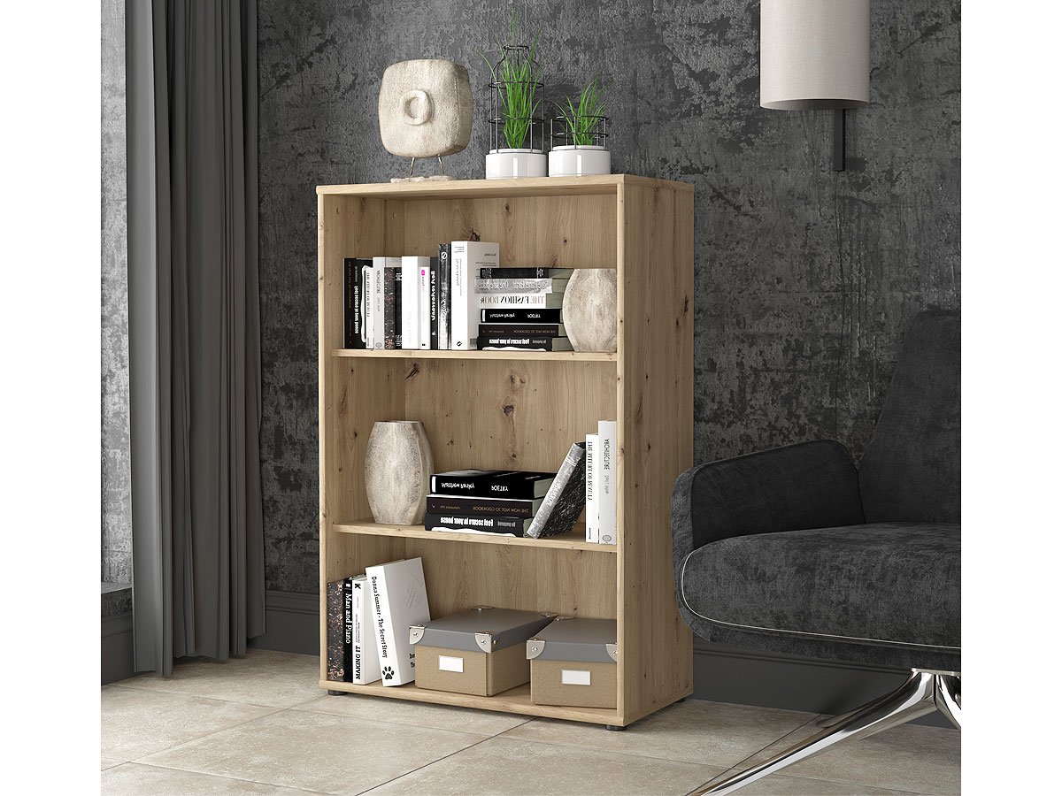 Bücherregal Standregal Artisan Eiche 74 x 35 cm - TEMPRA