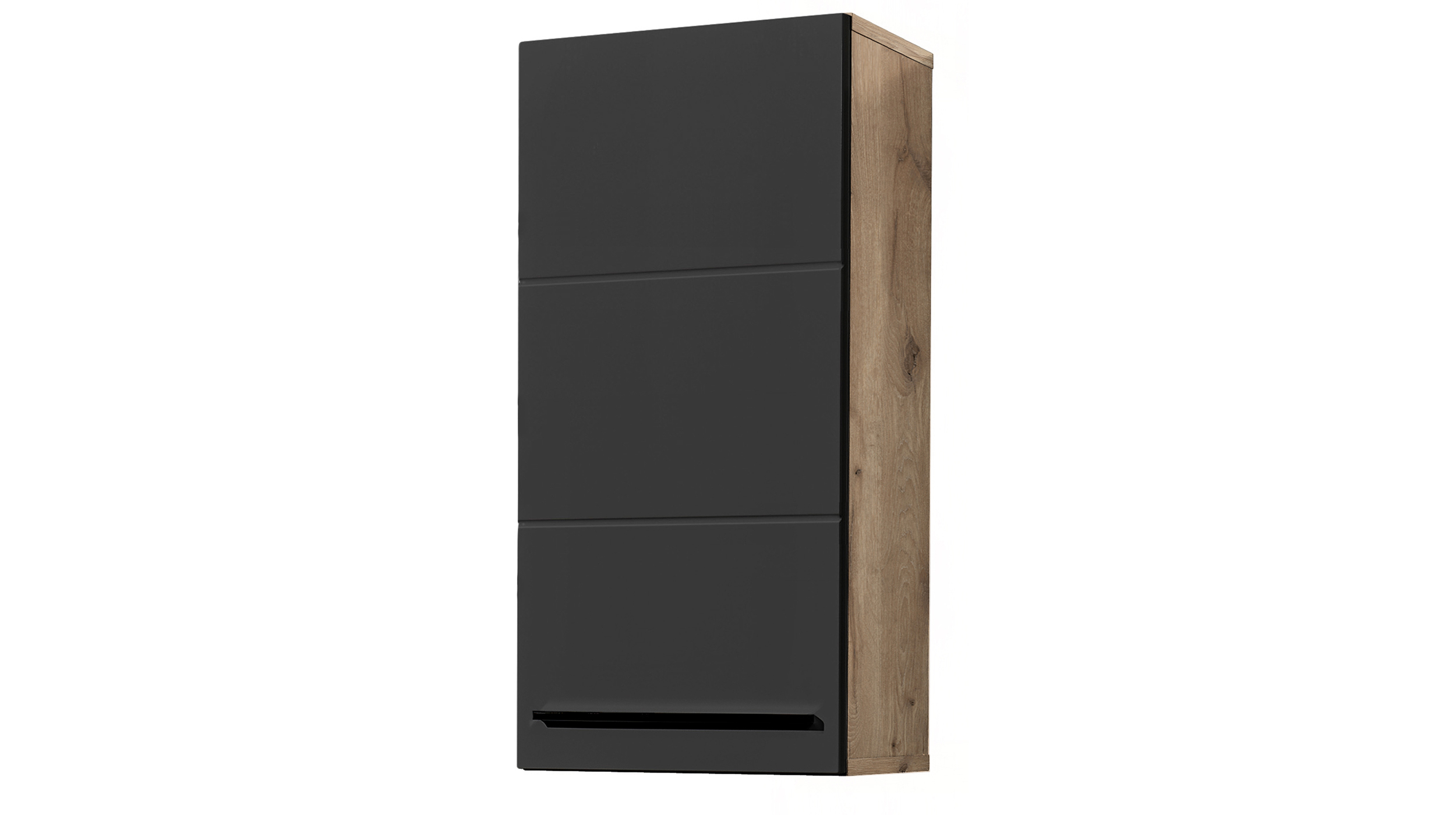 Bad Hängeschrank schwarz - Viking Oak 34 cm - VISTA Bad Hängeschrank schwarz - Viking Oak 34 cm - VISTA