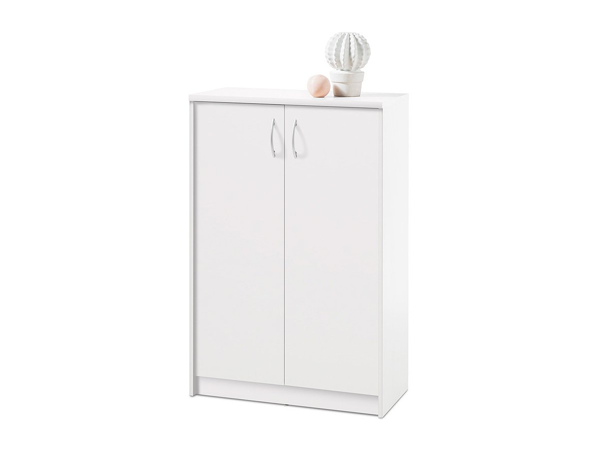Kommode mit 2 Türen weiß 74 cm - OPTIMUS Kommode mit 2 Türen weiß 74 cm - OPTIMUS