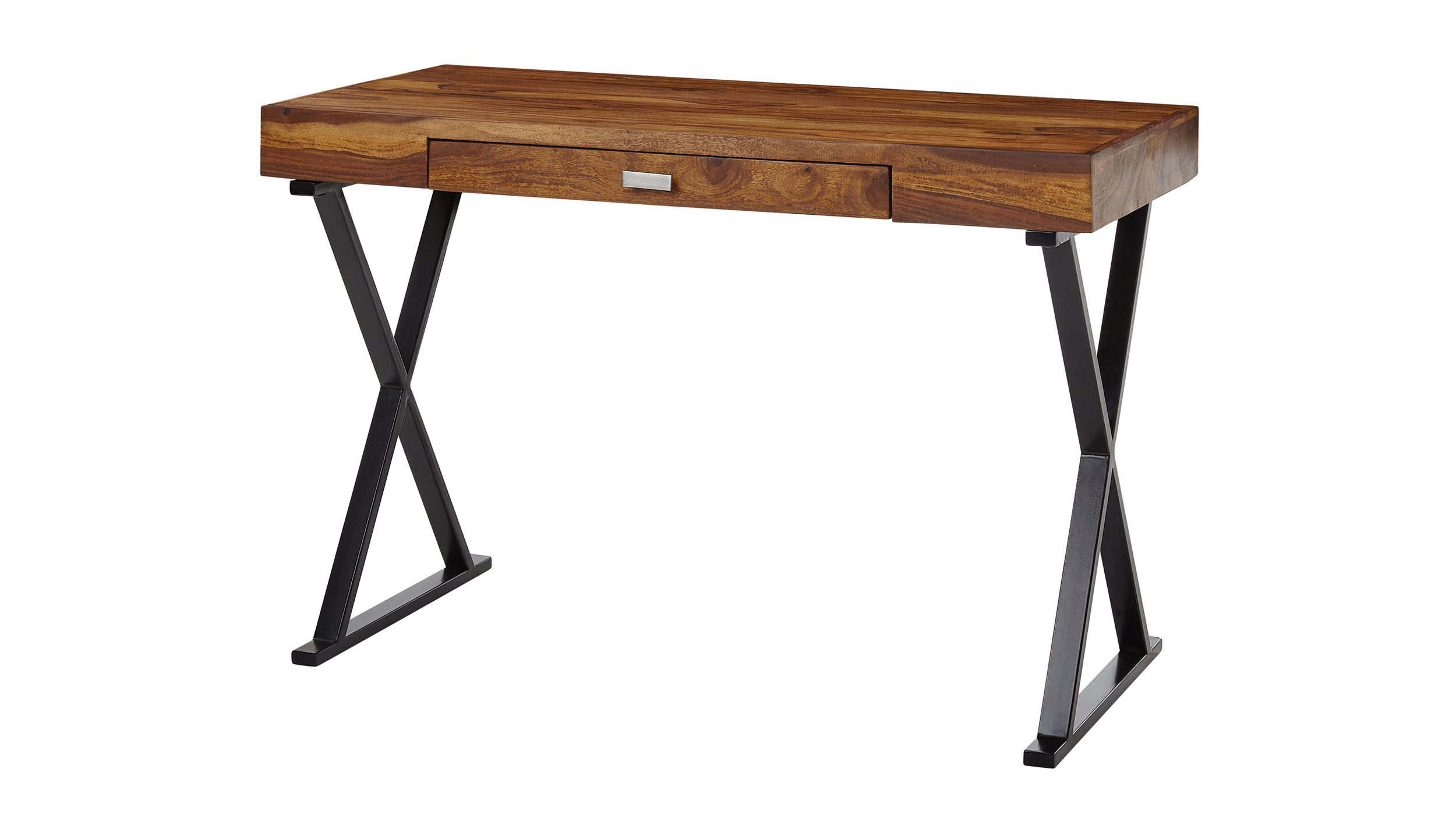 Schreibtisch Schublade Sheesham massiv lackiert - SOLVIG Schreibtisch Schublade Sheesham massiv lackiert - SOLVIG