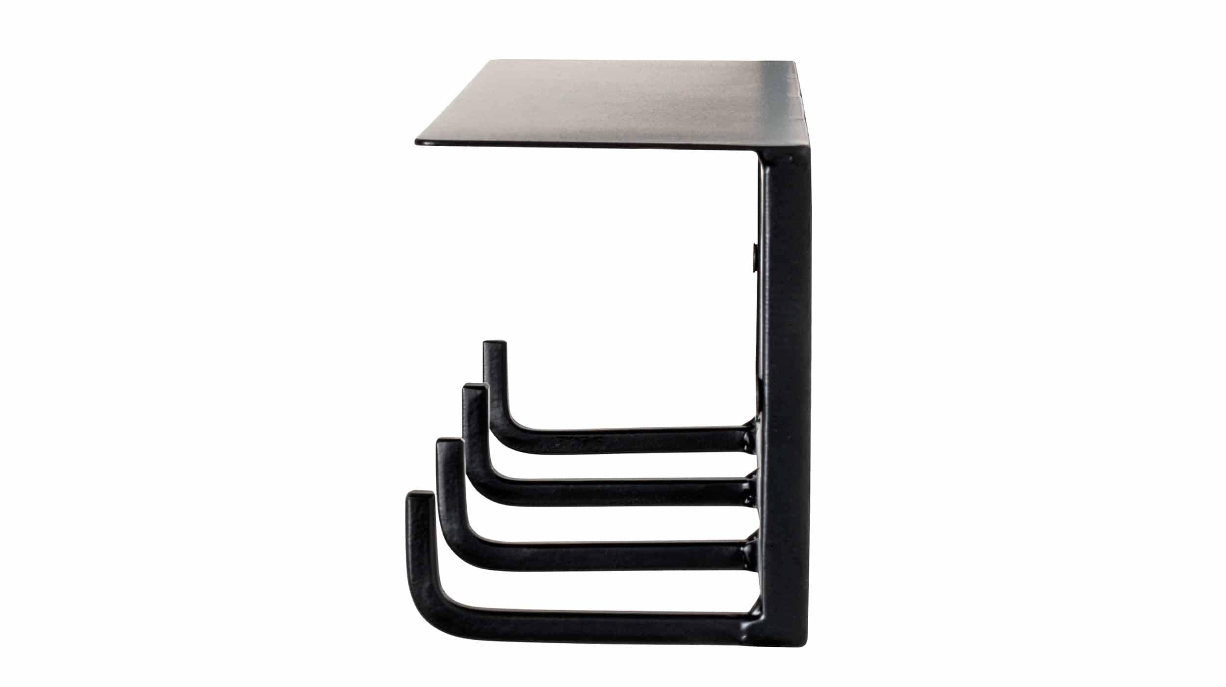 Wandgarderobe schwarz Metall 30 cm - SYDNEY