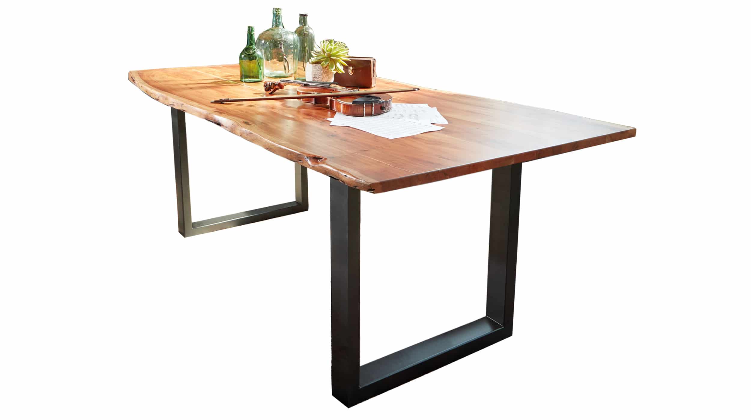 Esstisch Baumkantentisch 120 x 80 cm massive Akazie - AGRA Esstisch Baumkantentisch 120 x 80 cm massive Akazie - AGRA