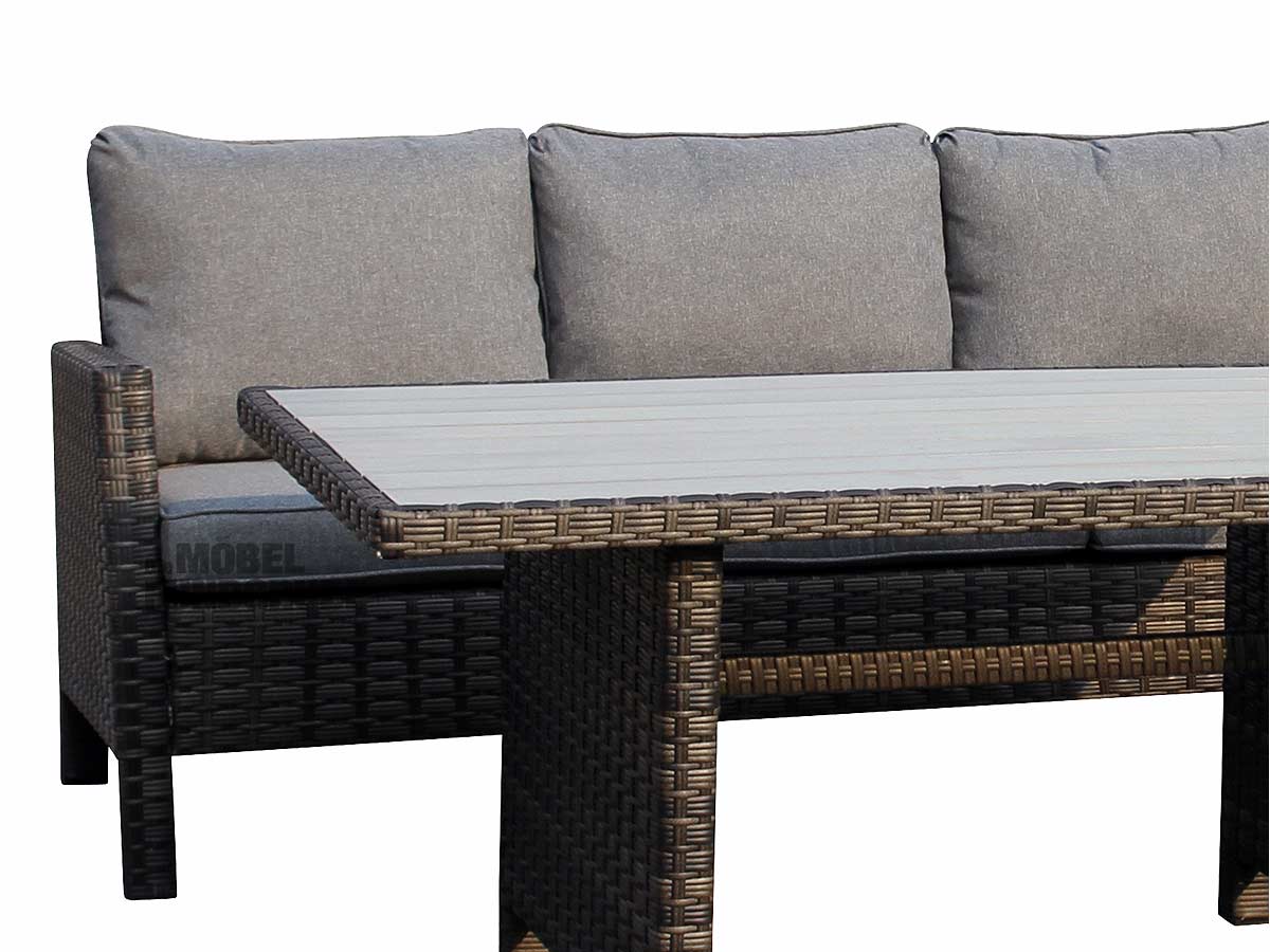 Gartenmöbel Set 2 tlg inkl. Tisch 150 x 85 cm - BEACH