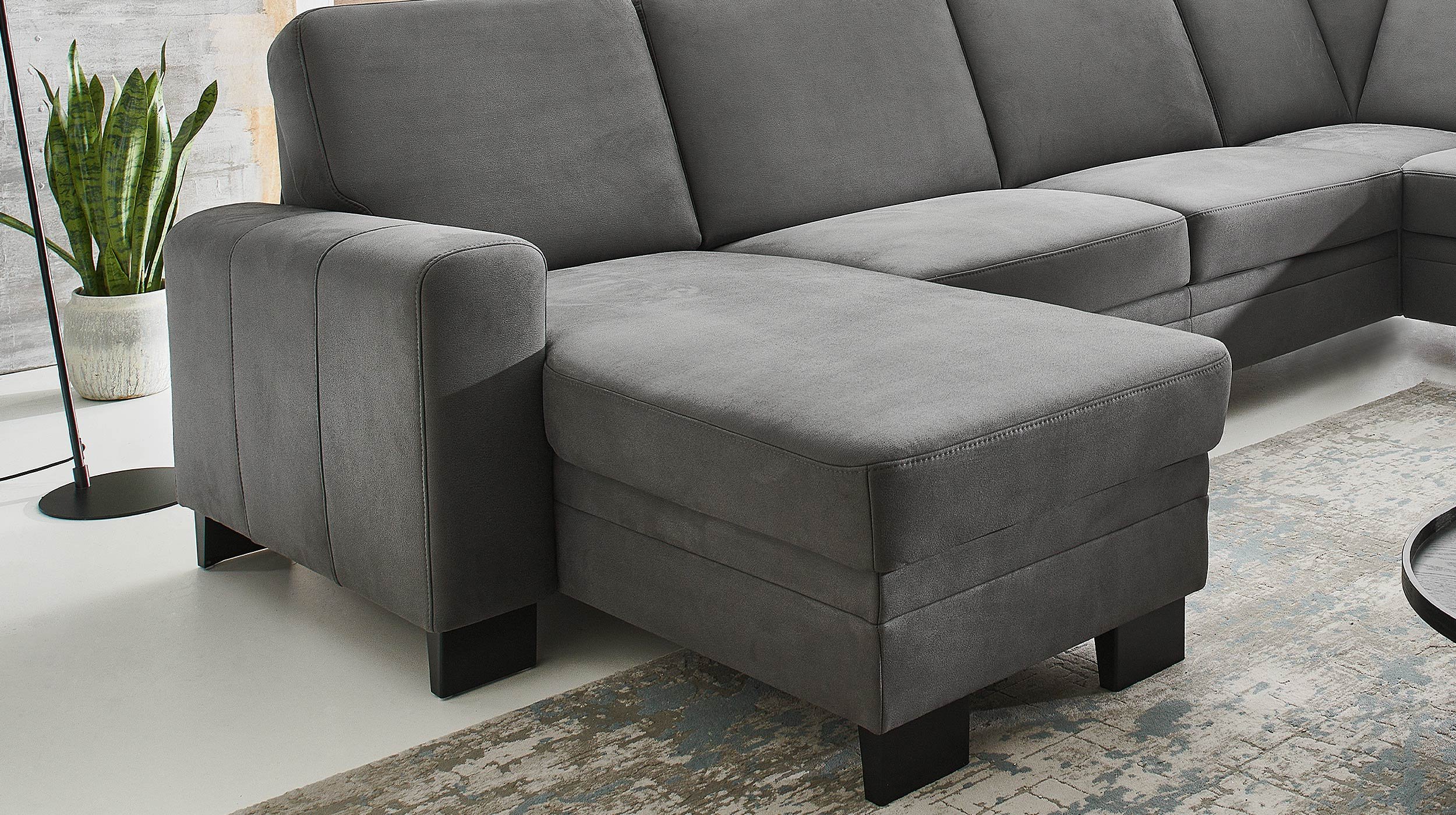 Couchliebe® Wohnlandschaft planbar - anthrazit - Basis Version - CINCINATTI