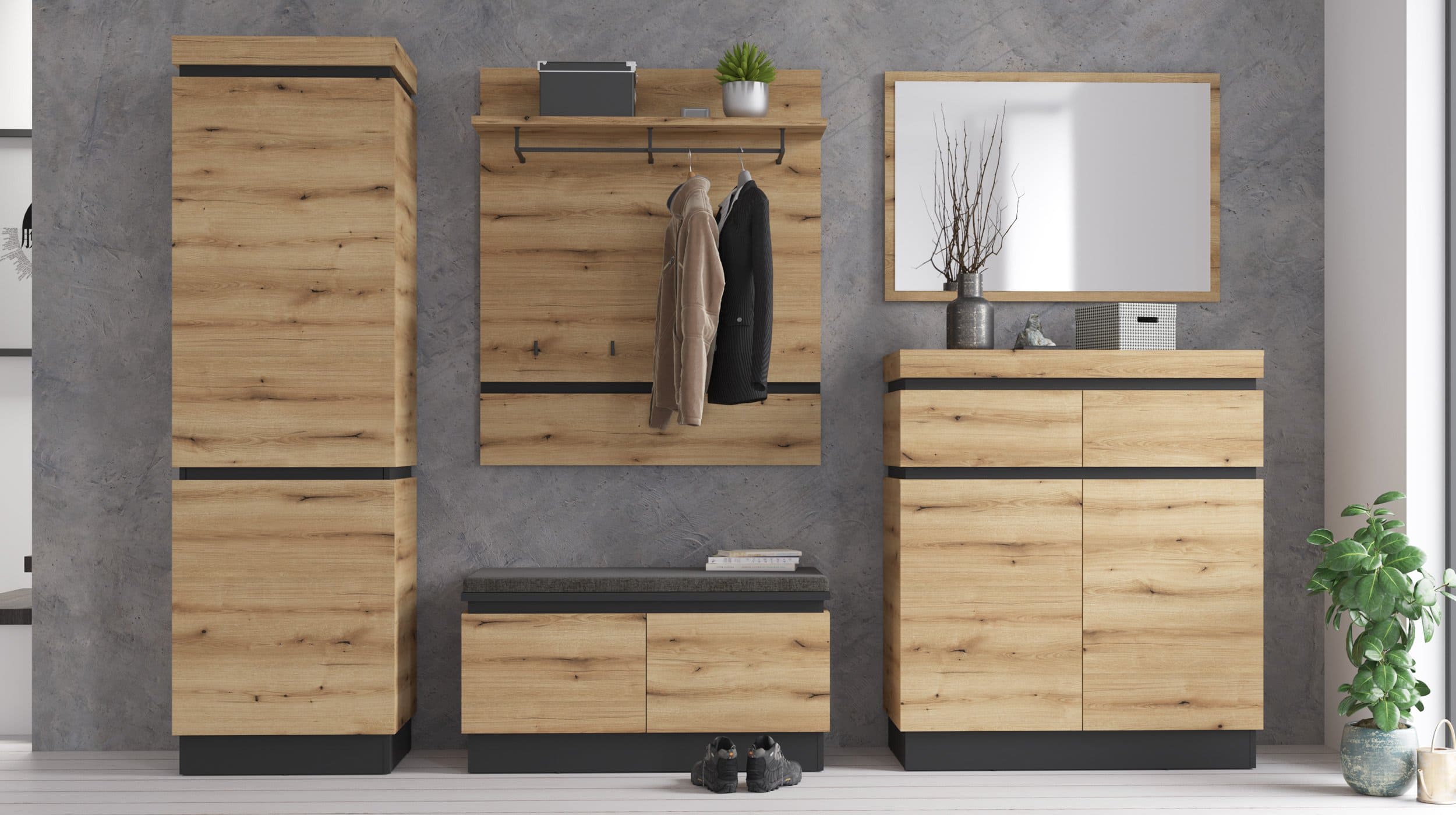 Wandspiegel Coast Evoke Eiche 100 x 68 cm - CORTE