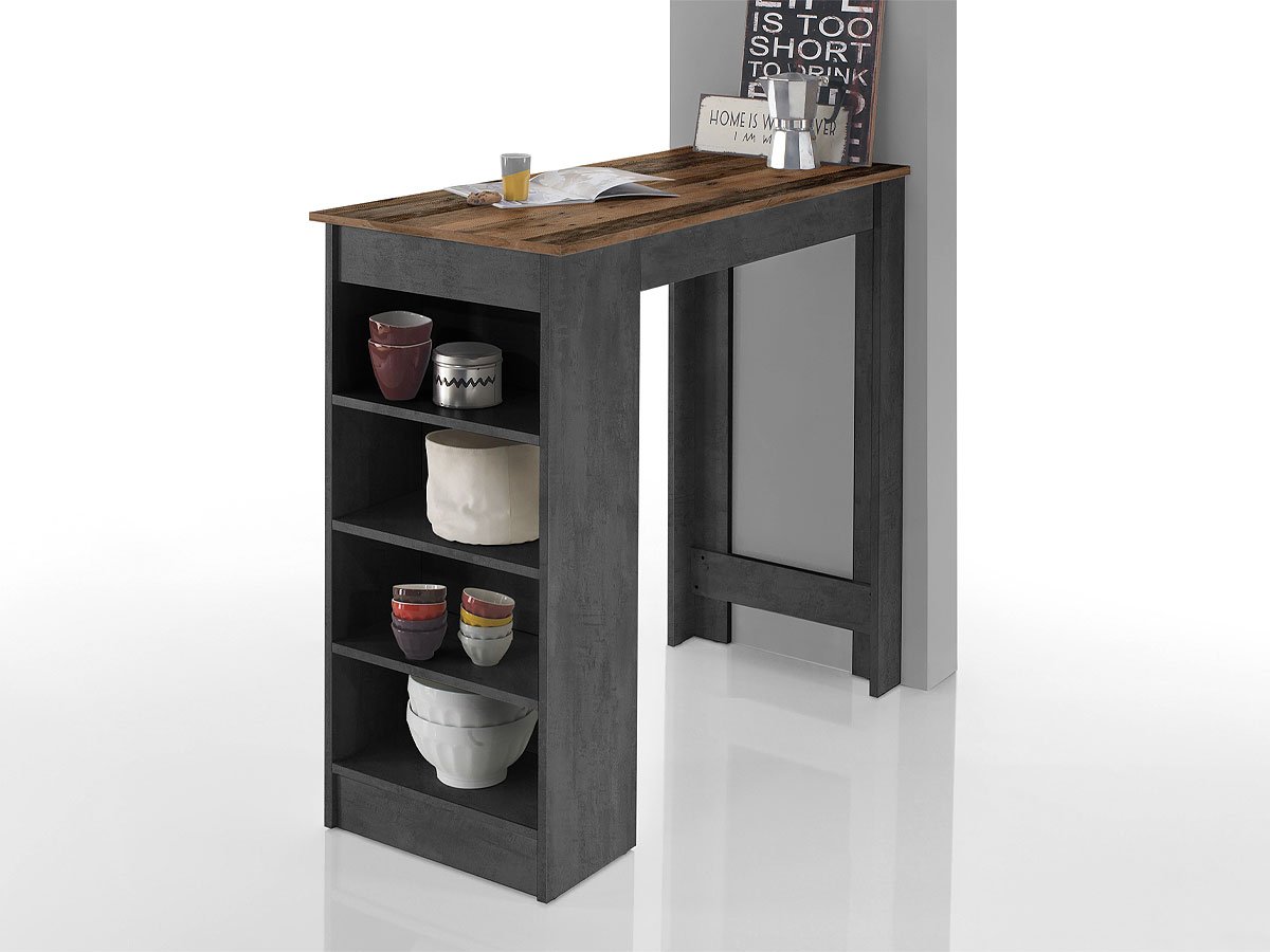 Bartisch Old Style - Beton 115 x 50 cm rechteckig - MOJITO