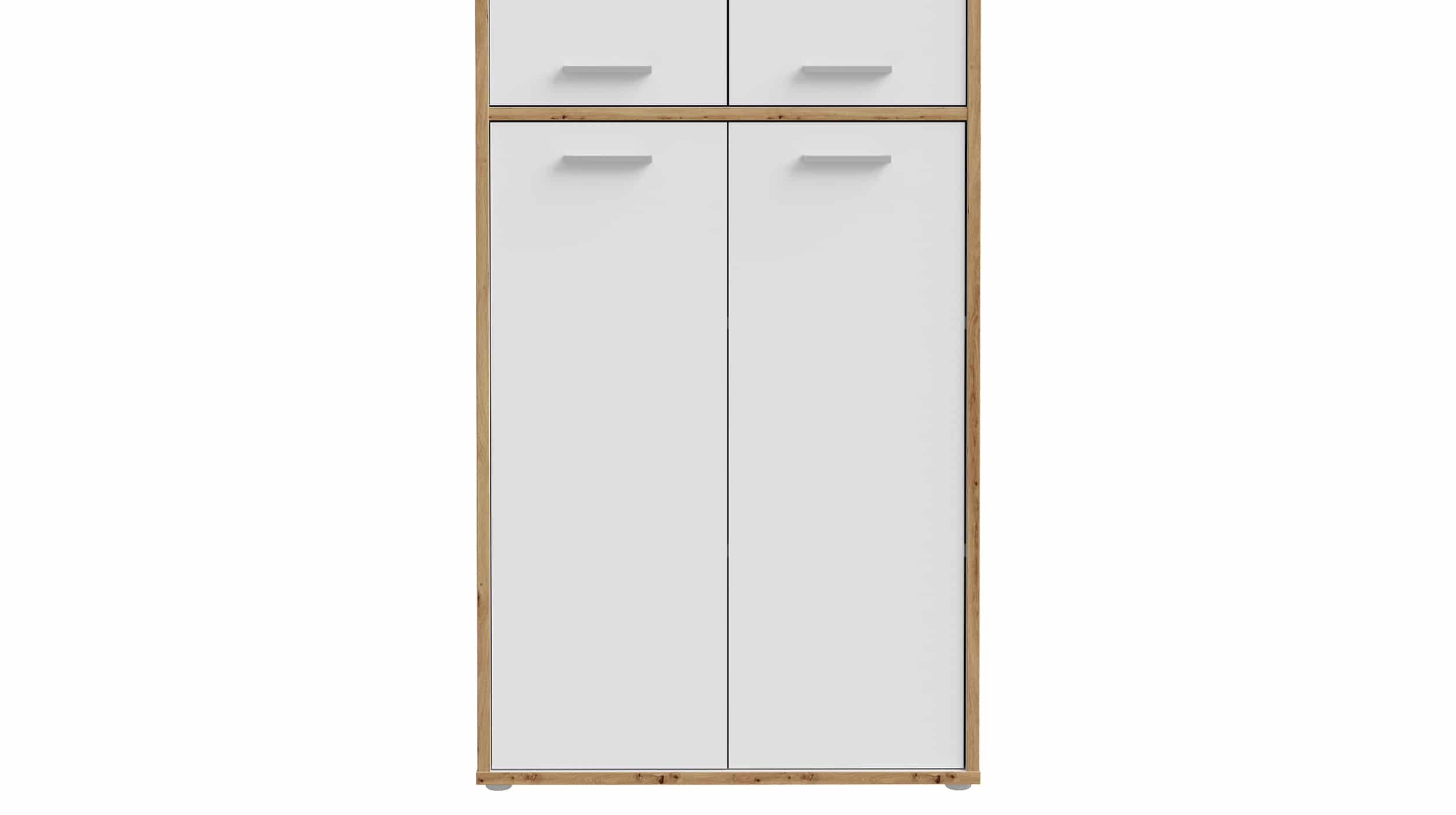 Mehrzweckschrank Artisan Eiche - weiß 226 cm - KEFLAVIK