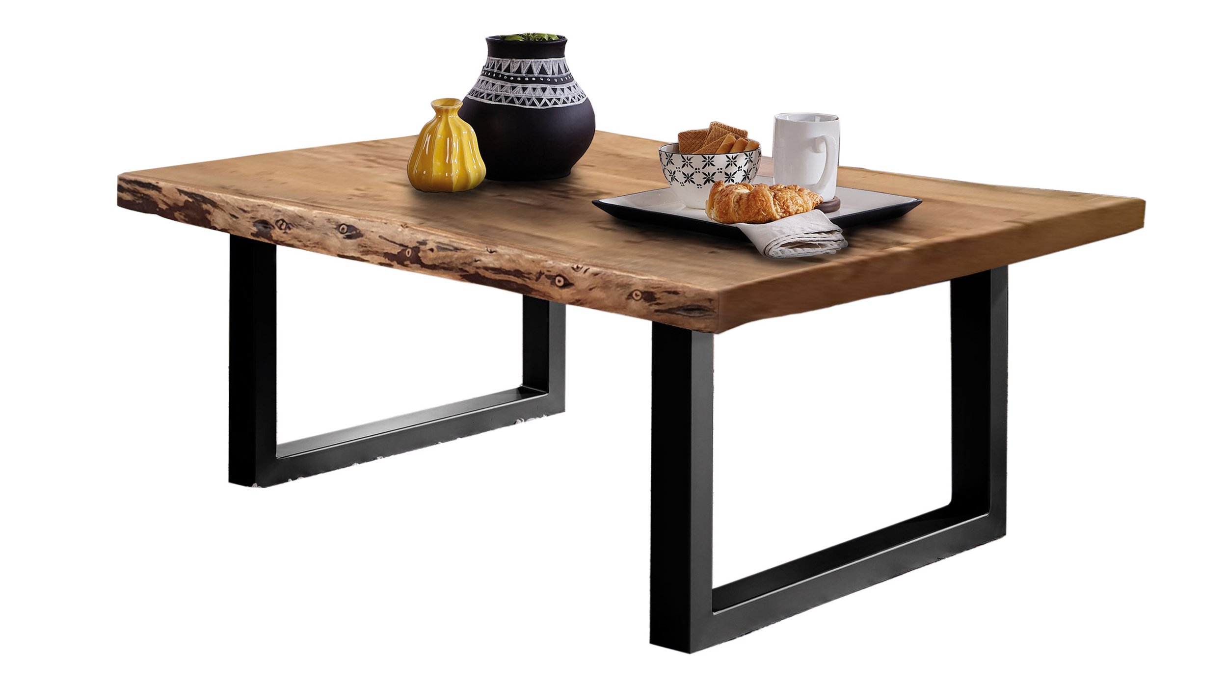 Couchtisch Baumkante Akazie lackiert massiv 120 x 80 cm - TICO Couchtisch Baumkante Akazie massiv 120 x 80 cm - TICO
