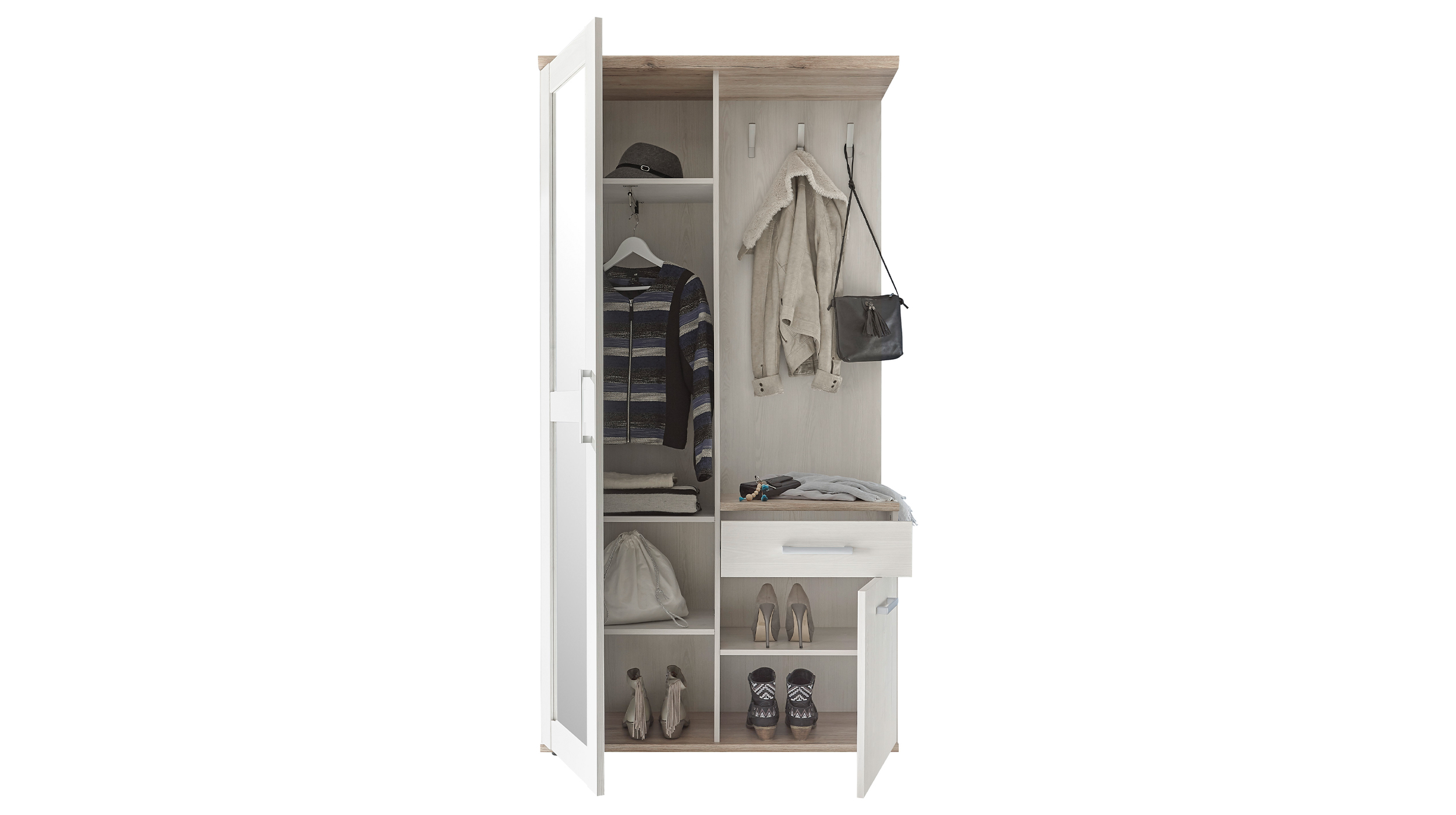Garderoben-Set Sibiu Lärche 100 x 194 cm - ROMANCE