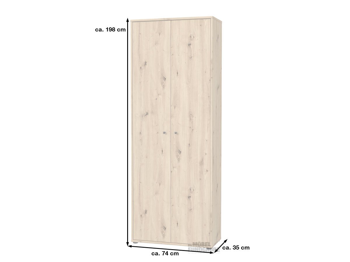 Mehrzweckschrank Artisan Eiche 74 x 35 cm - TEMPRA