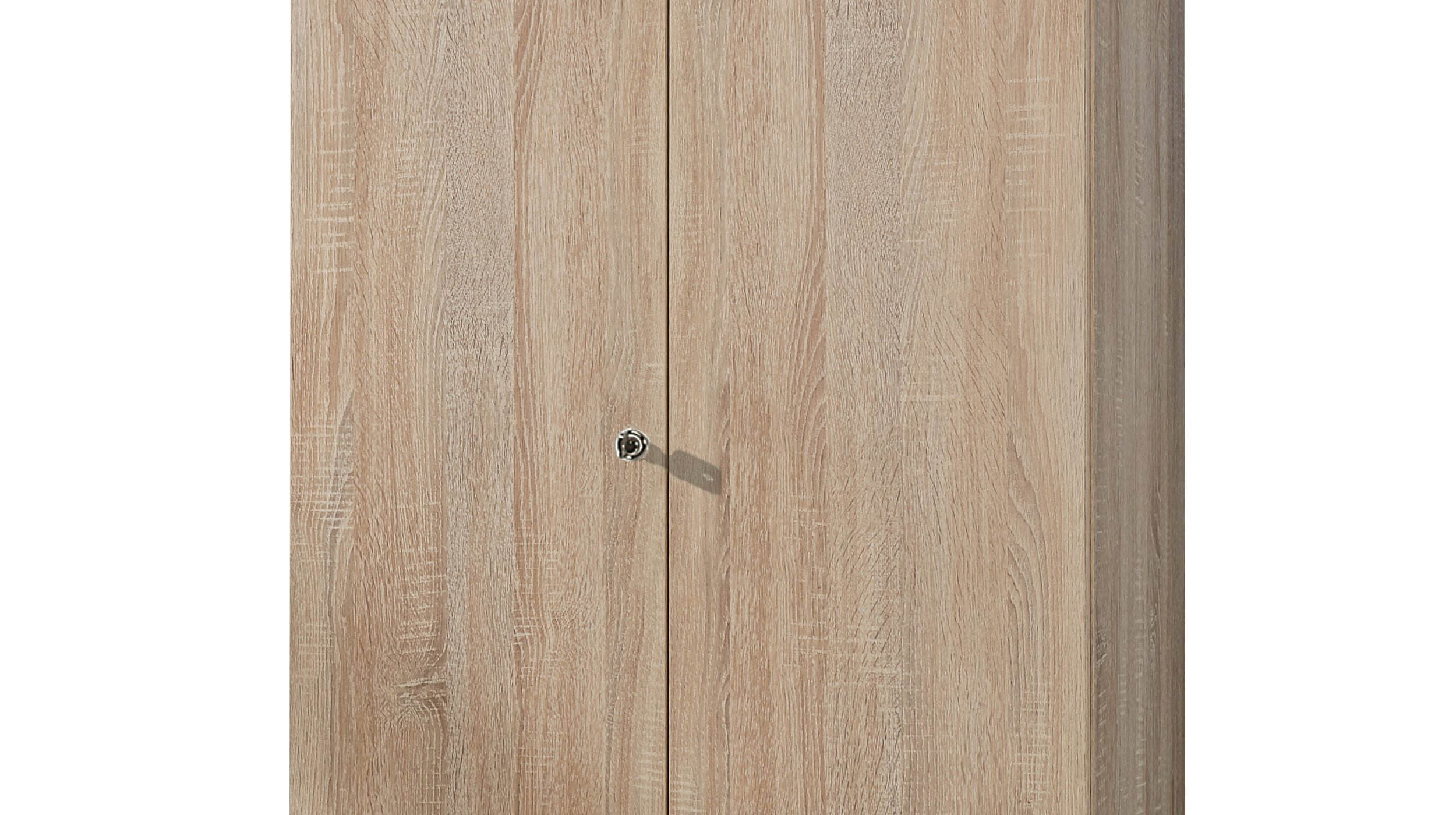 Kleiderschrank 80 cm Sägerau Eiche 1-türig - MULTIRAUM