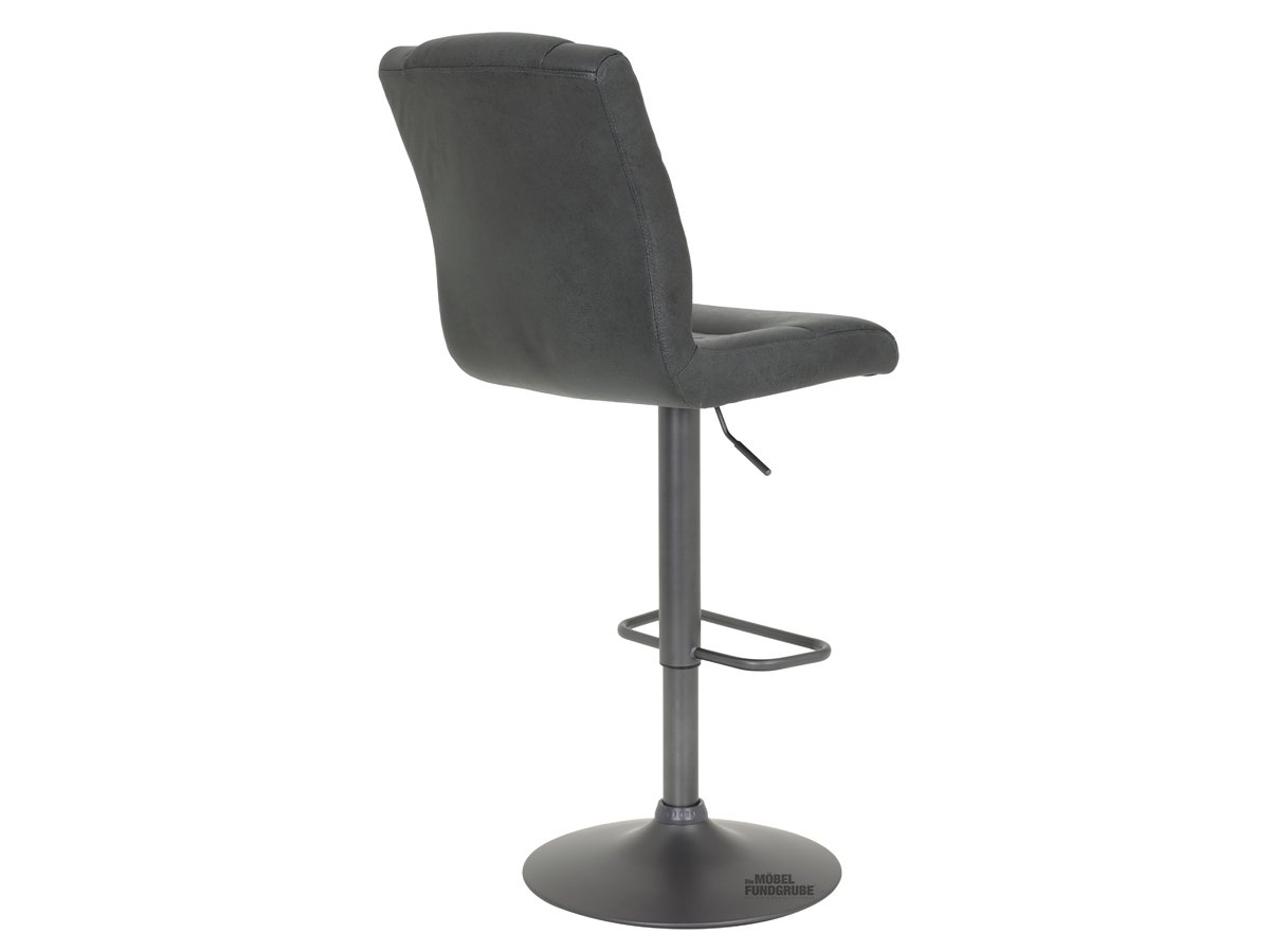 Barhocker Vintage anthrazit höhenverstellbar - ELKE