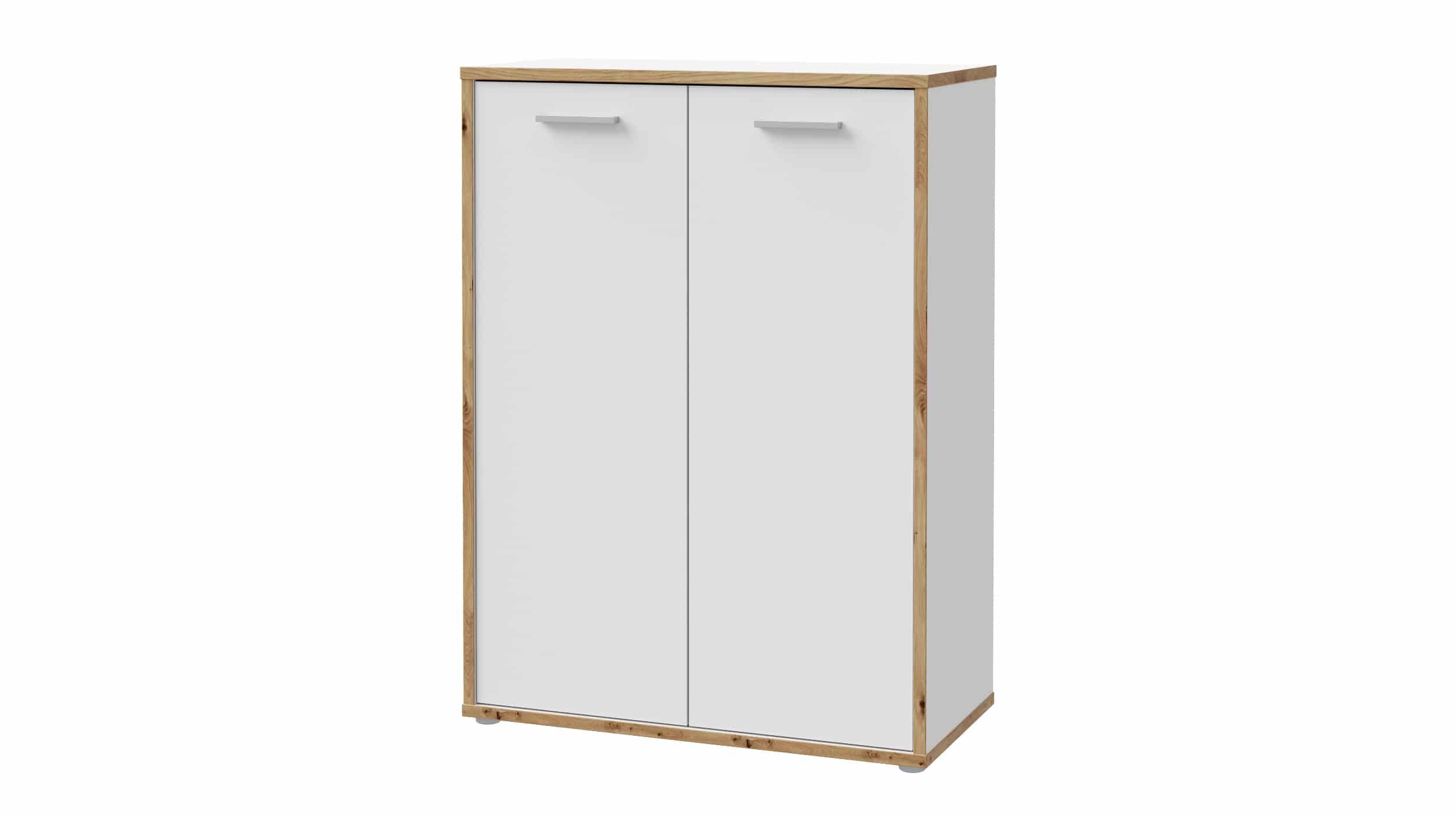Kommode weiß - Artisan Eiche 85 x 115 cm 2-türig - KEFLAVIK Kommode weiß - Artisan Eiche 85 x 115 cm 2-türig - KEFLAVIK