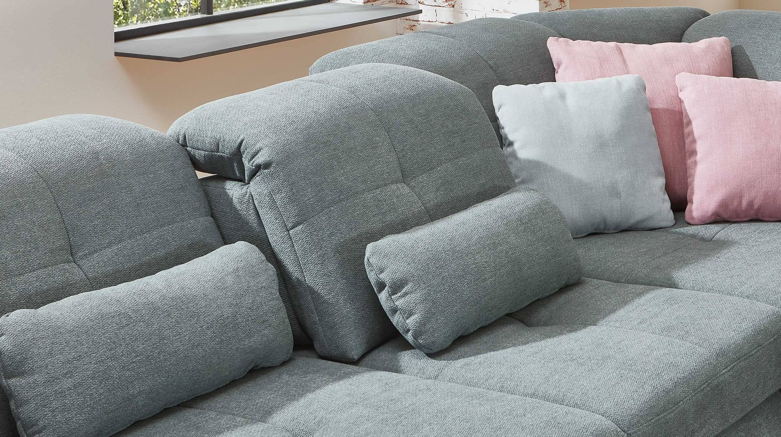 Couchliebe® Wohnlandschaft planbar - calido steel - Basis Version - APOLLO