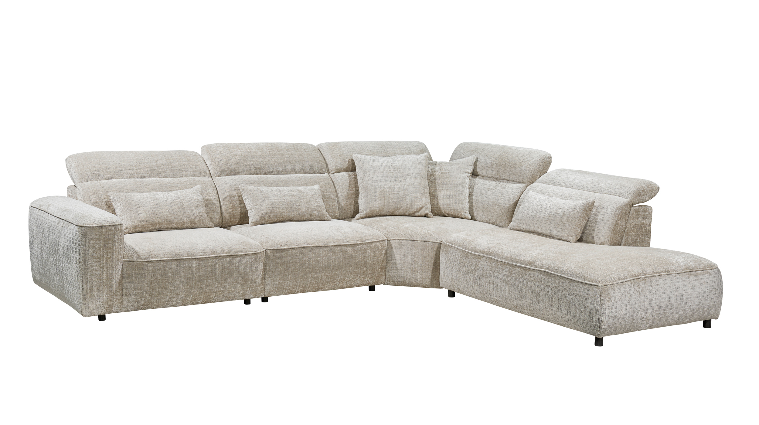 Ecksofa taupe - 339 x 285 cm - MANSFIELD Ecksofa taupe - 339 x 285 cm - MANSFIELD