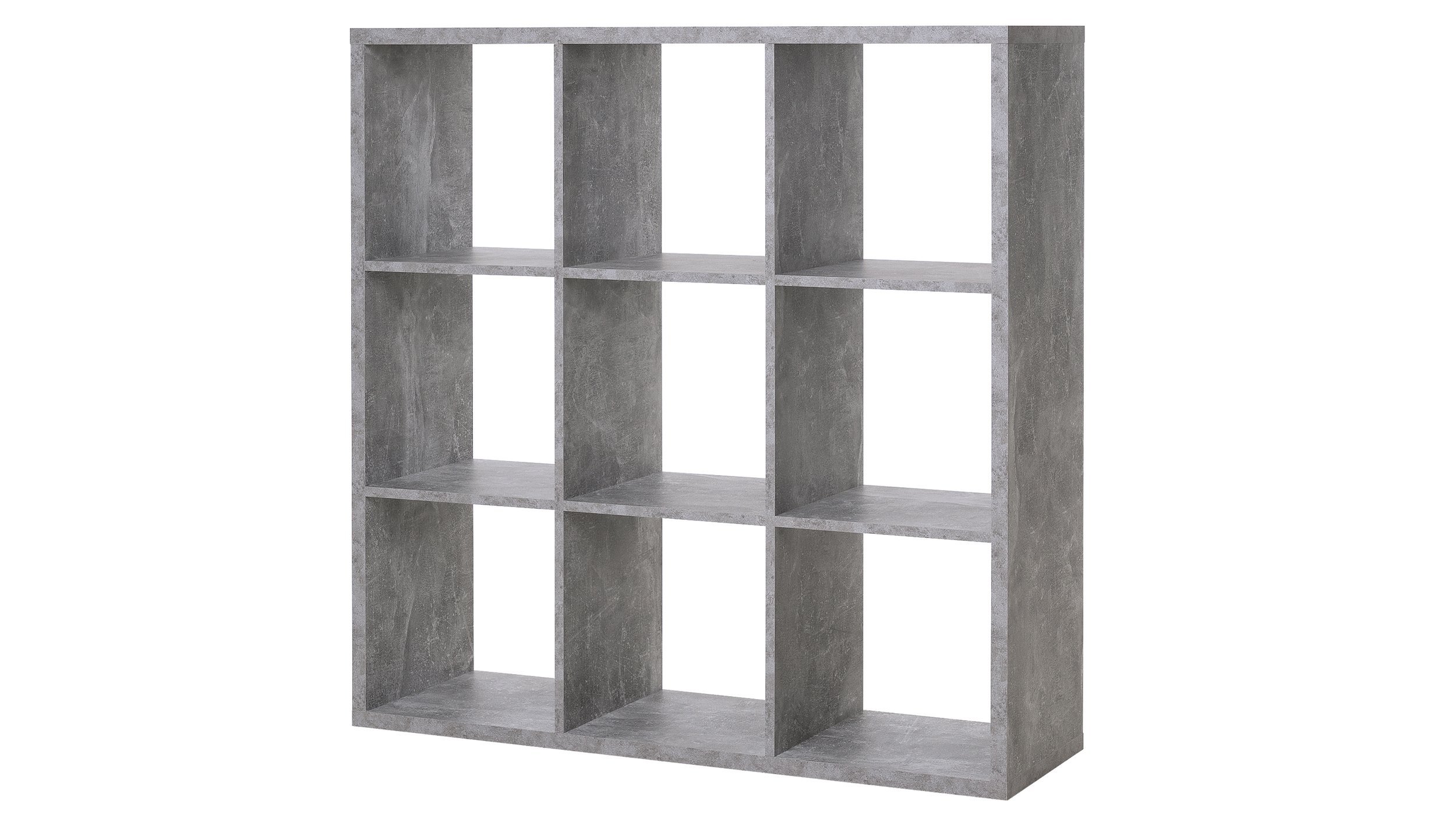 Standregal Betonoptik 107 x 107 cm - 9 Fächer - MAX Standregal Betonoptik 107 x 107 cm - 9 Fächer - MAX