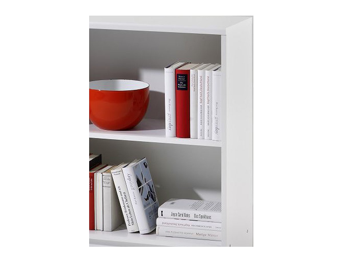 Bücherregal Standregal weiß 60 x 78 cm - 1 Einlegeboden - LILLY