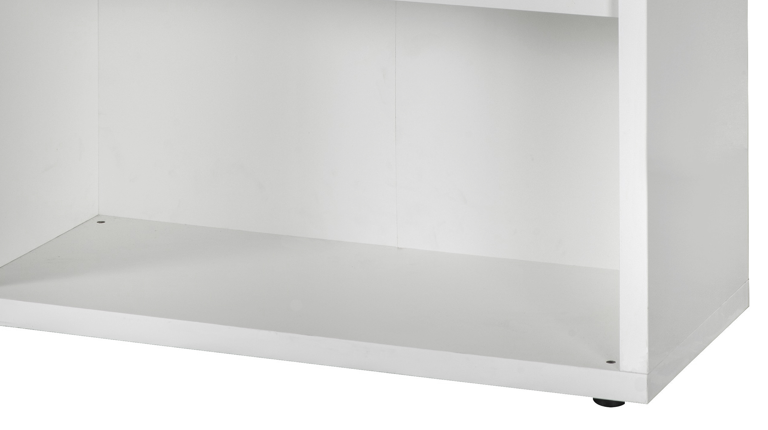 Bücherregal Büroregal weiß hochglanz 82 x 112 cm - DISEGNO