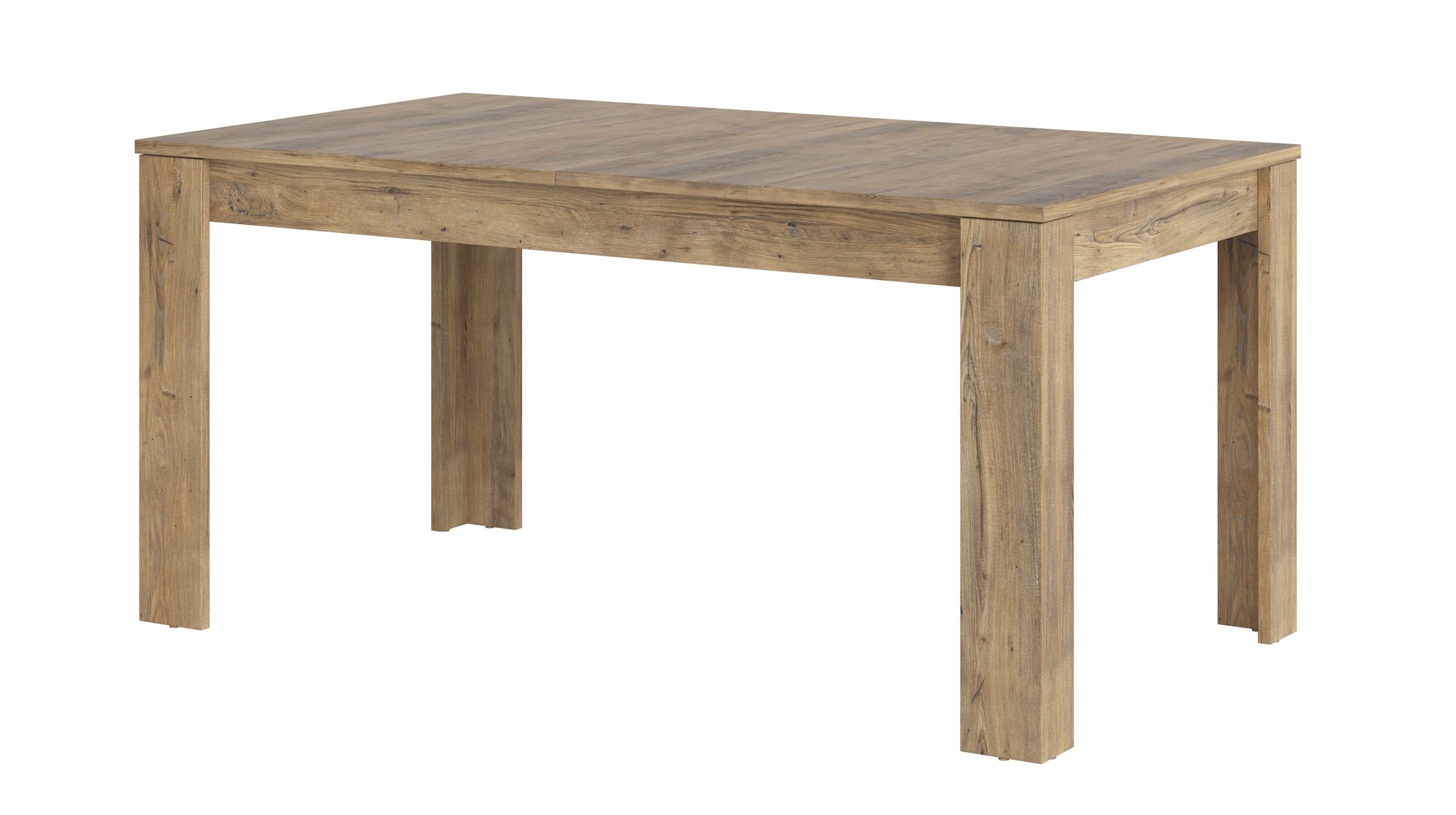 Esstisch 160 x 90 cm ausziehbar Kastanie Breslau - RAPALLO Esstisch 160 x 90 cm Kastanie Breslau - RAPALLO