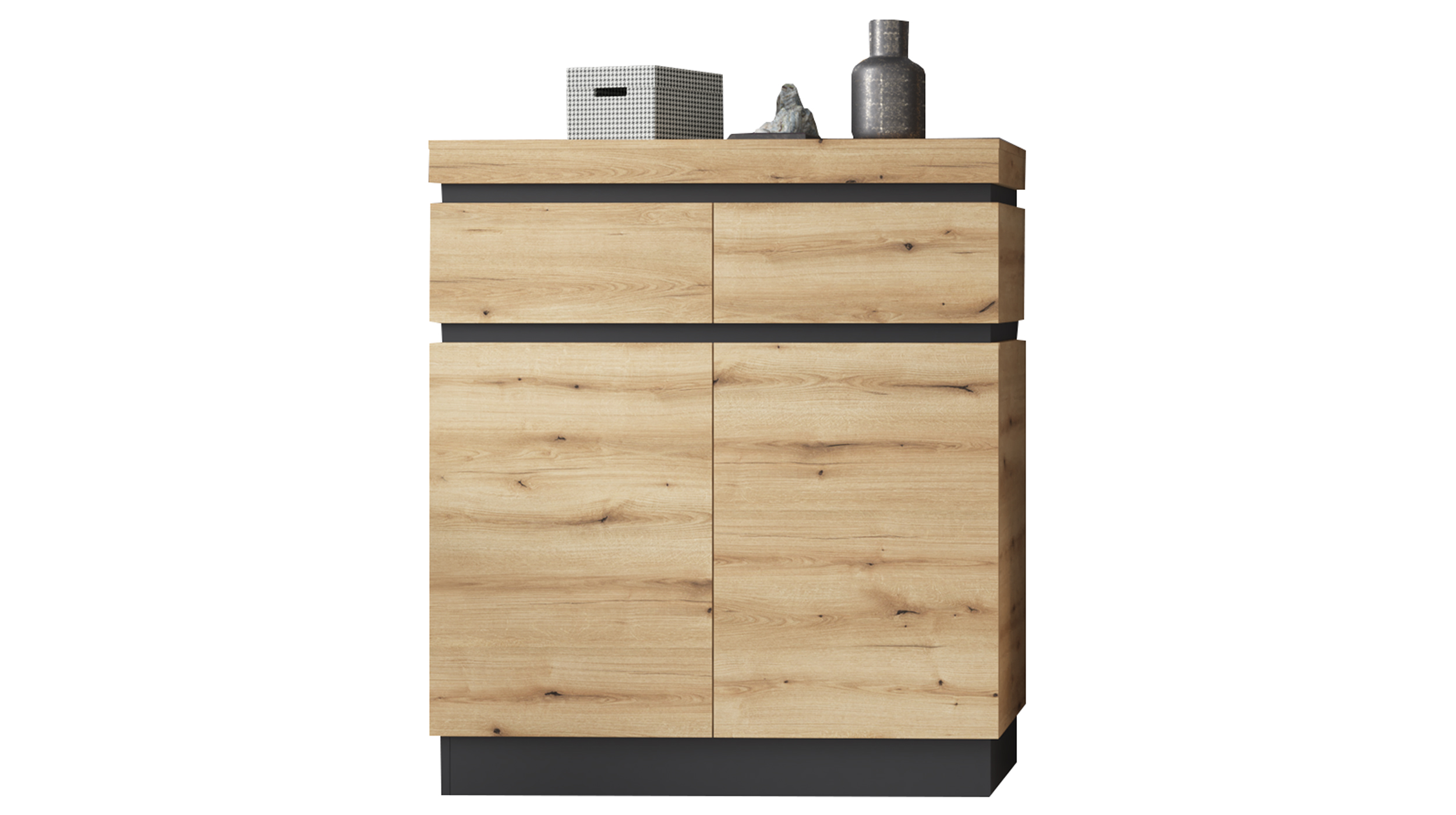 Garderobenkommode Coast Evoke Eiche - grau 101 cm - CORTE Garderobenkommode Coast Evoke Eiche - grau 101 cm - CORTE