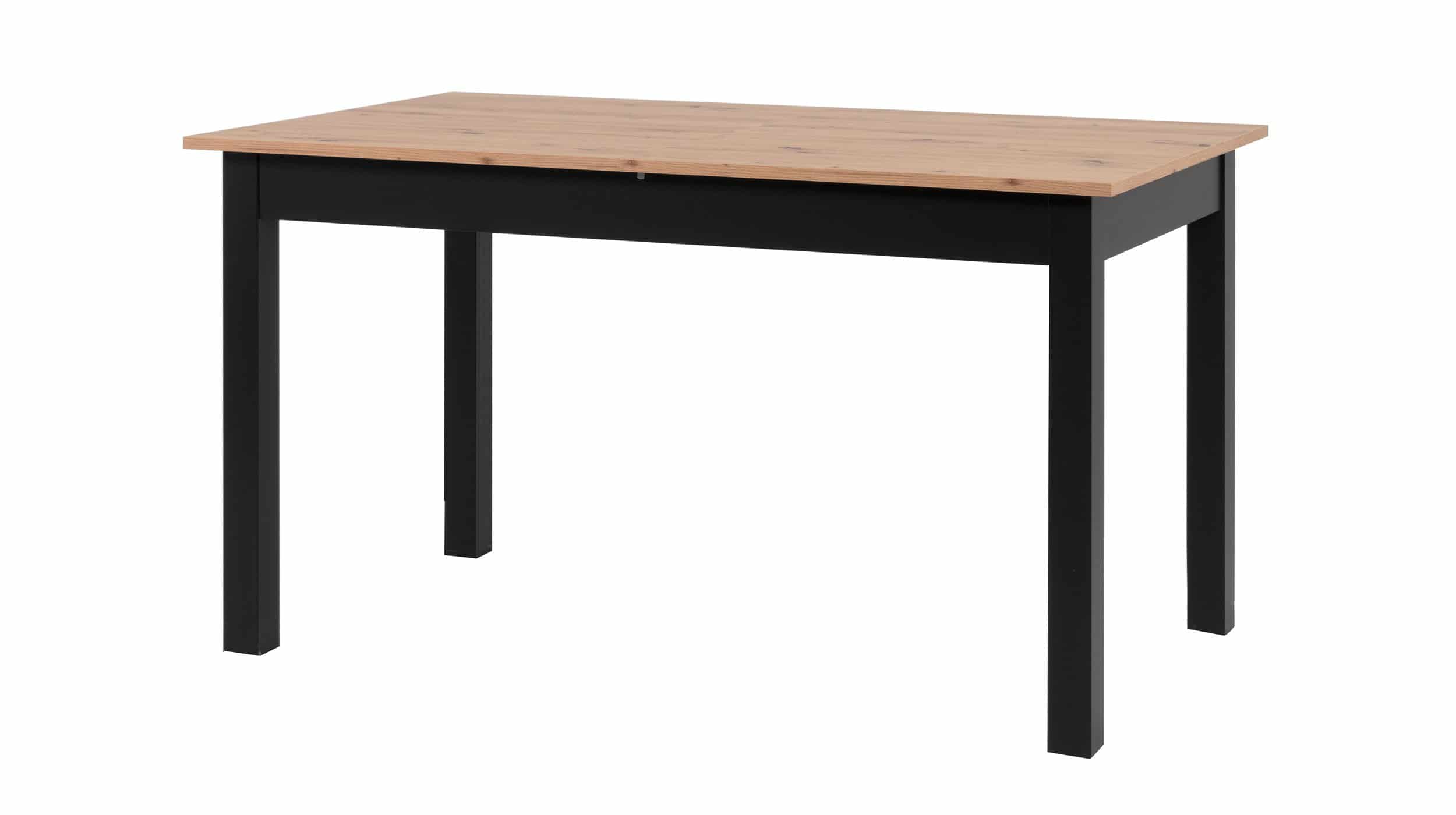Esstisch 140 - 180 cm ausziehbar Artisan Eiche - COBURG Esstisch 140 - 180 cm Sonoma Eiche - Schwarz - COBURG