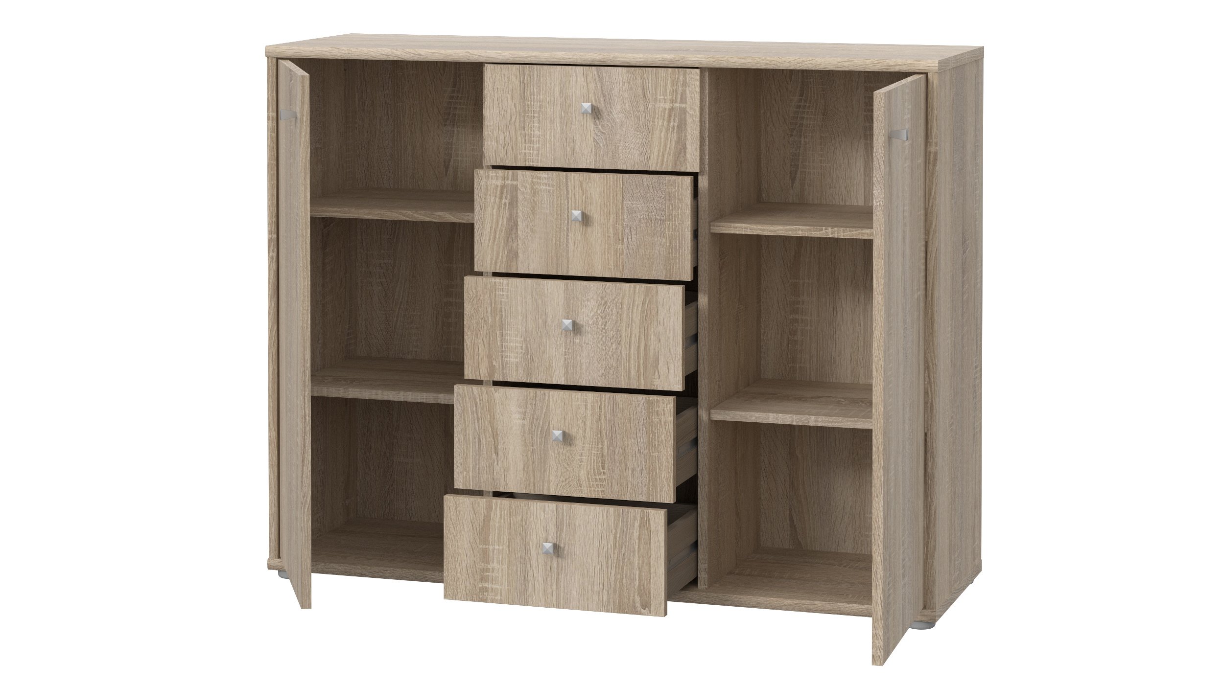 Kommode Sonoma Eiche 2-türig 109 cm - TEMPRA 