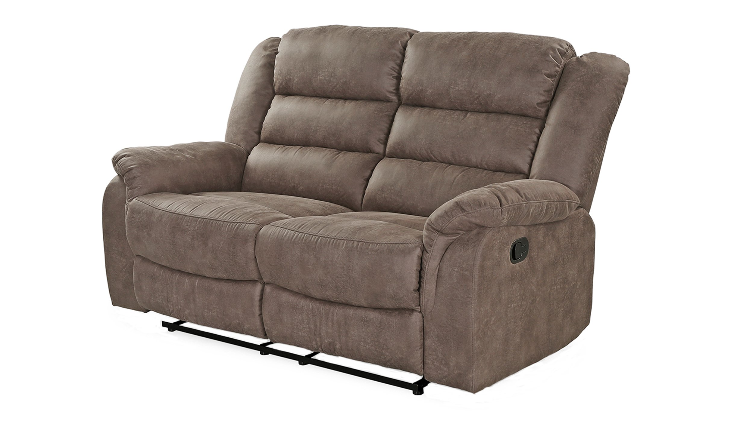 Einzelsofa 2-Sitzer braun 167 cm Liegefunktion - CLEVELAND Einzelsofa 2-Sitzer braun 167 cm Liegefunktion - CLEVELAND