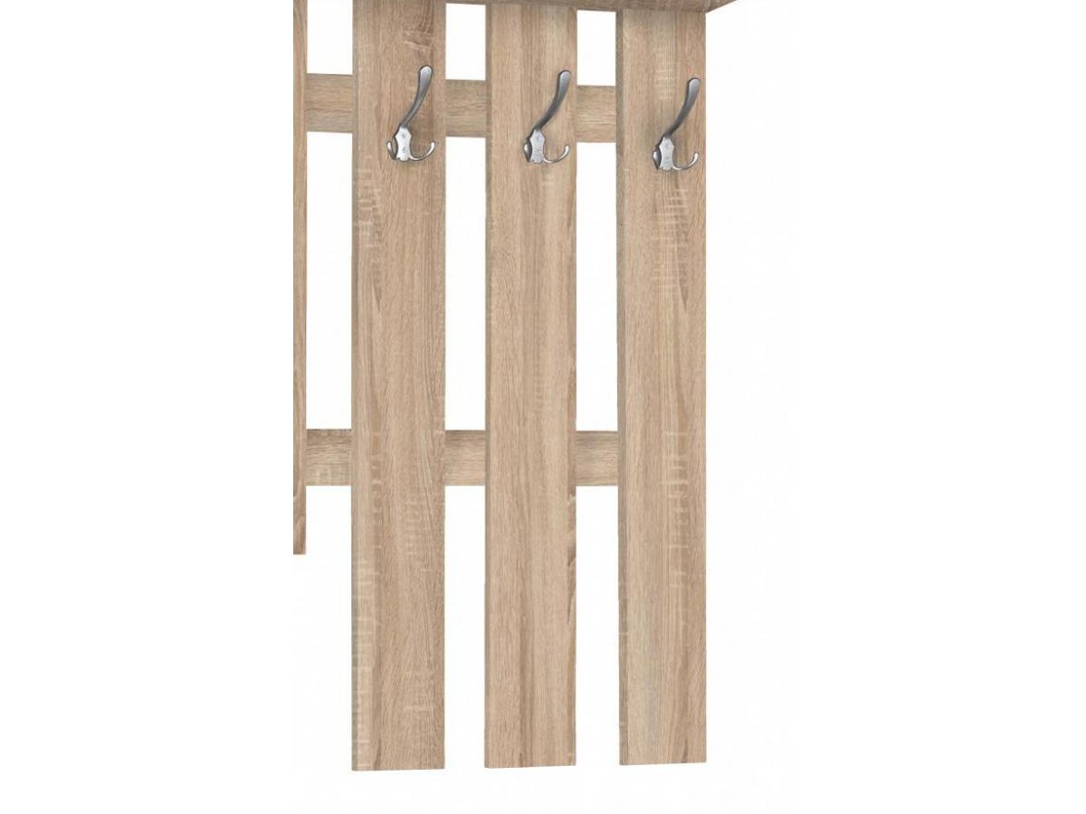 Garderobe Set in Sonoma Eiche - weiß - RUDOLF