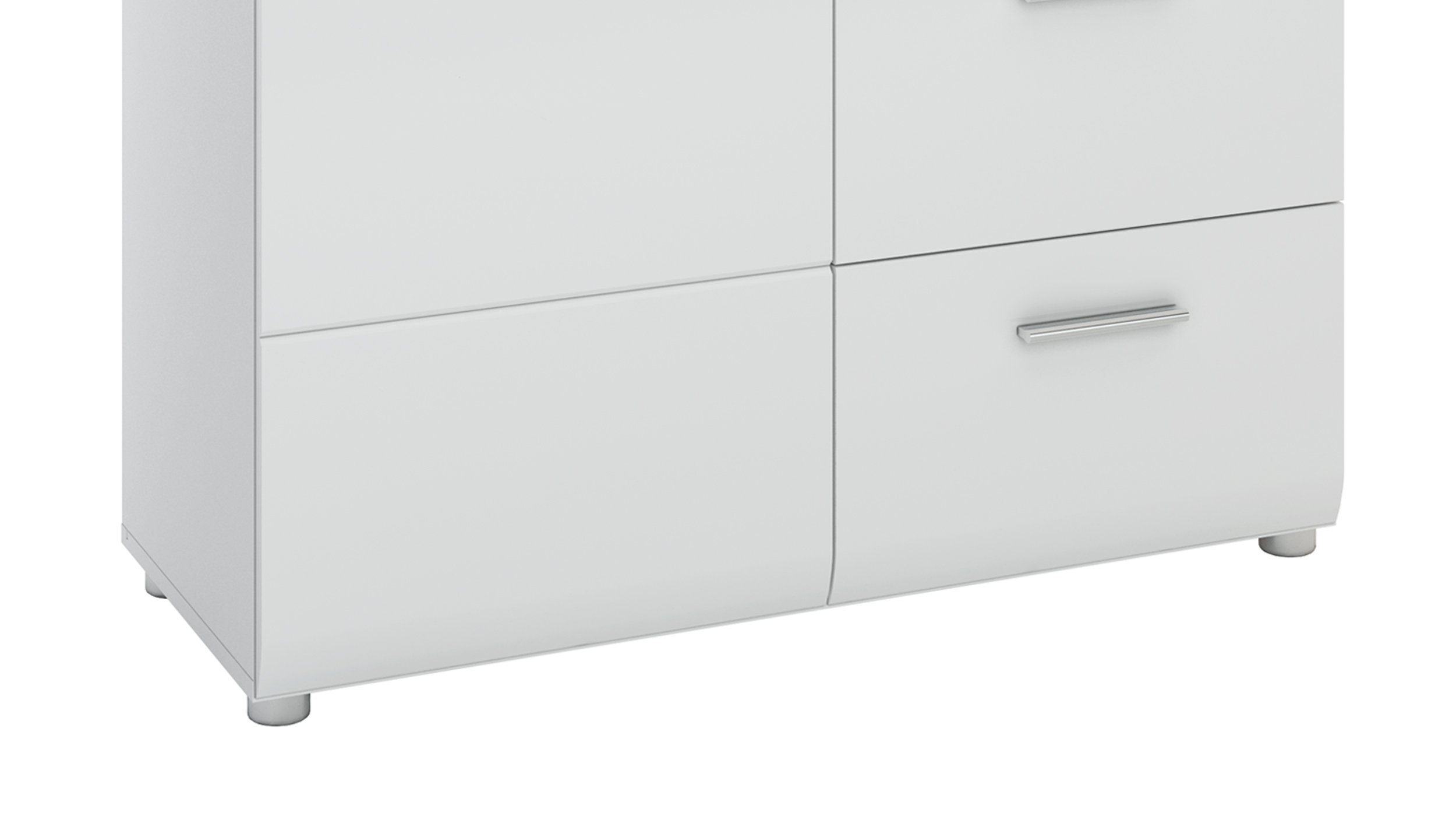Kommode weiß hochglanz 96 cm 1-türig - MERANO
