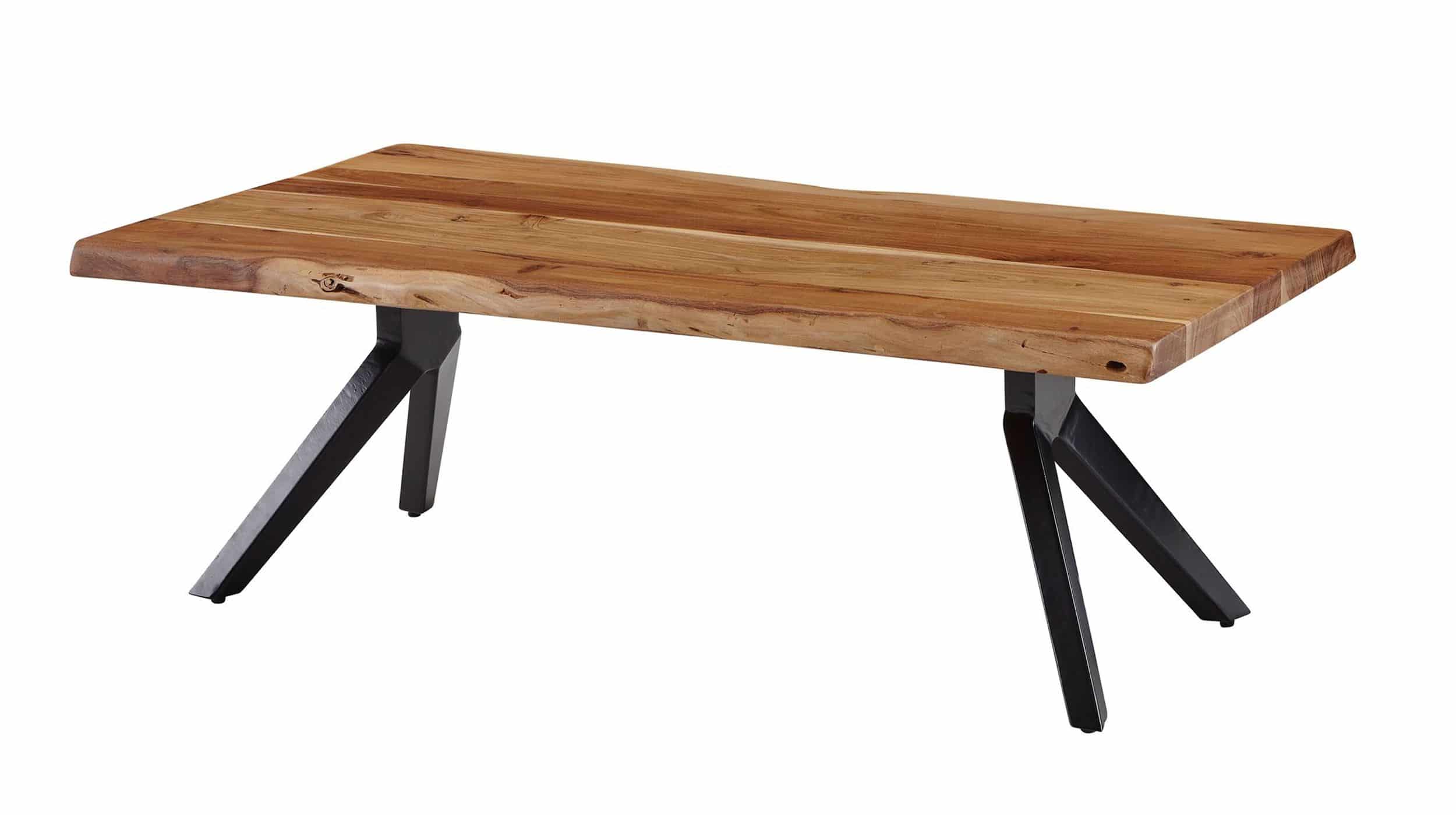 Couchtisch Baumkantentisch Optik 115 cm Akazie massiv - BRAGI Couchtisch Baumkantentisch Optik 115 cm Akazie massiv - BRAGI