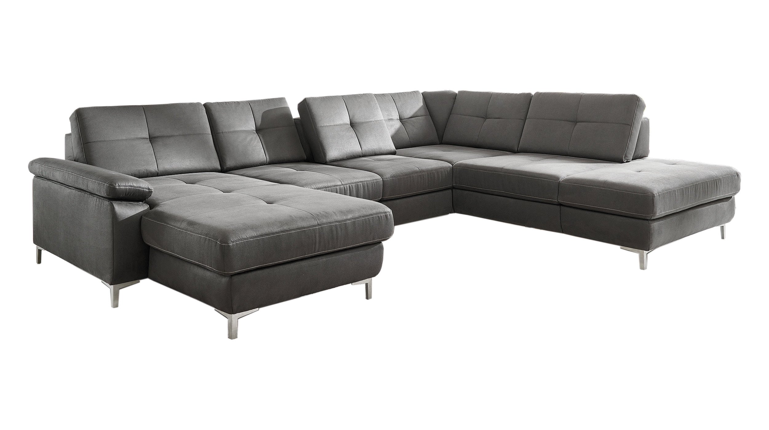 Couchliebe® Wohnlandschaft planbar - grau - Basis Version - SEATTLE Couchliebe® Wohnlandschaft planbar - grau - Basis Version - SEATTLE
