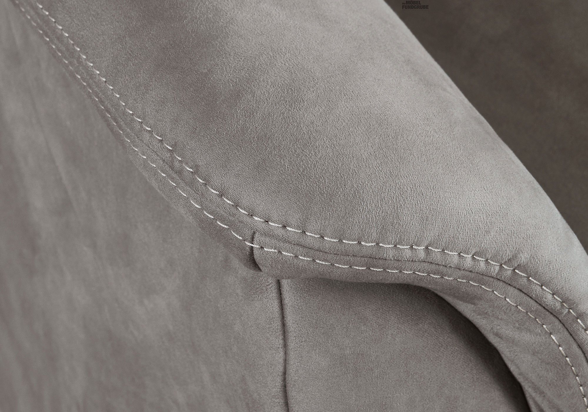 Einzelsofa 3-Sitzer grau 198 cm Federkern - LIGERO