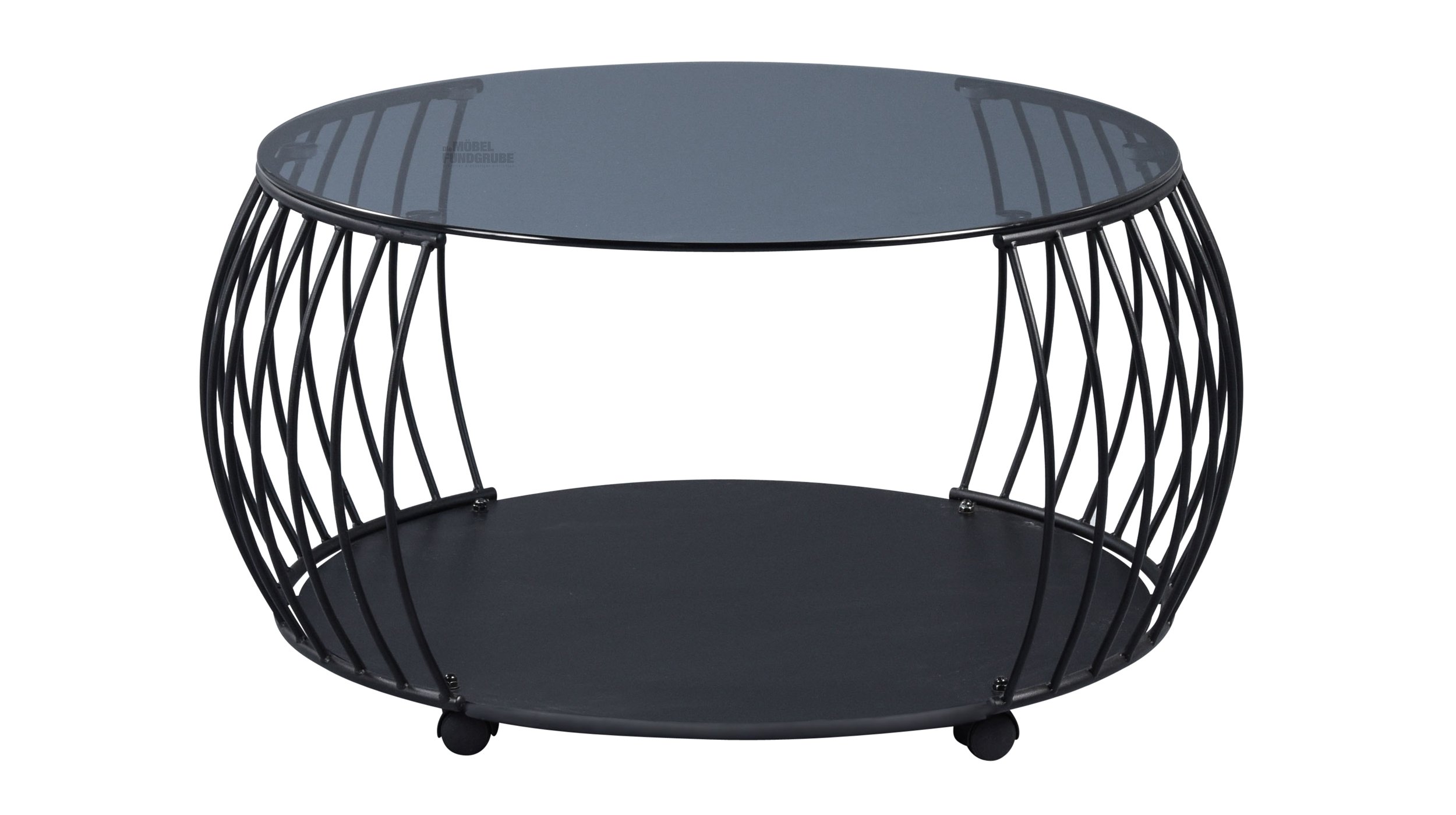 Couchtisch Glasplatte schwarz 80 x 80 cm - SHANGHAI Couchtisch Glasplatte schwarz 80 x 80 cm - SHANGHAI