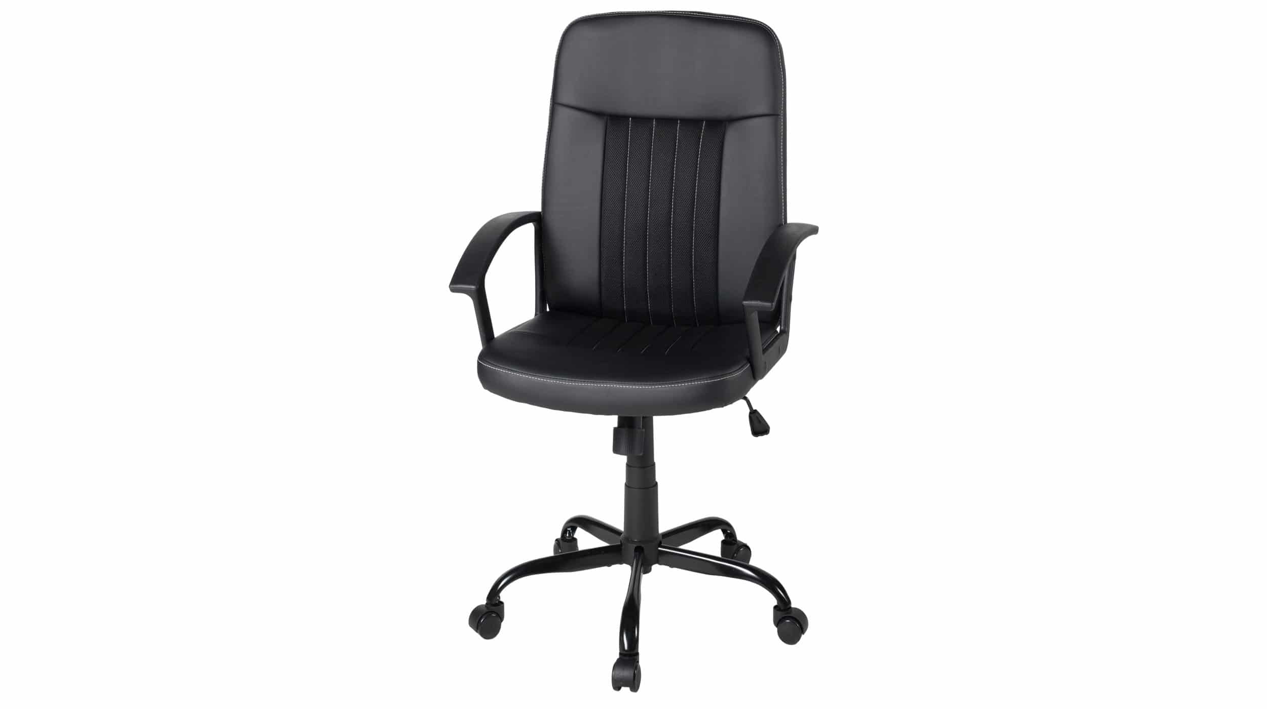 Chefsessel Drehstuhl schwarz Lederlook - JOOS Chefsessel Drehstuhl schwarz Lederlook - JOOS
