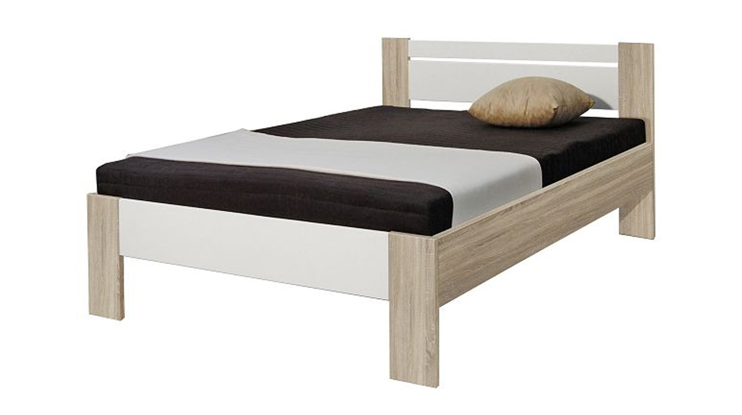 Futonbett 140 x 200 cm Einzelbett Sonoma Eiche - VEGA Futonbett 140 x 200 cm Einzelbett Sonoma Eiche - VEGA