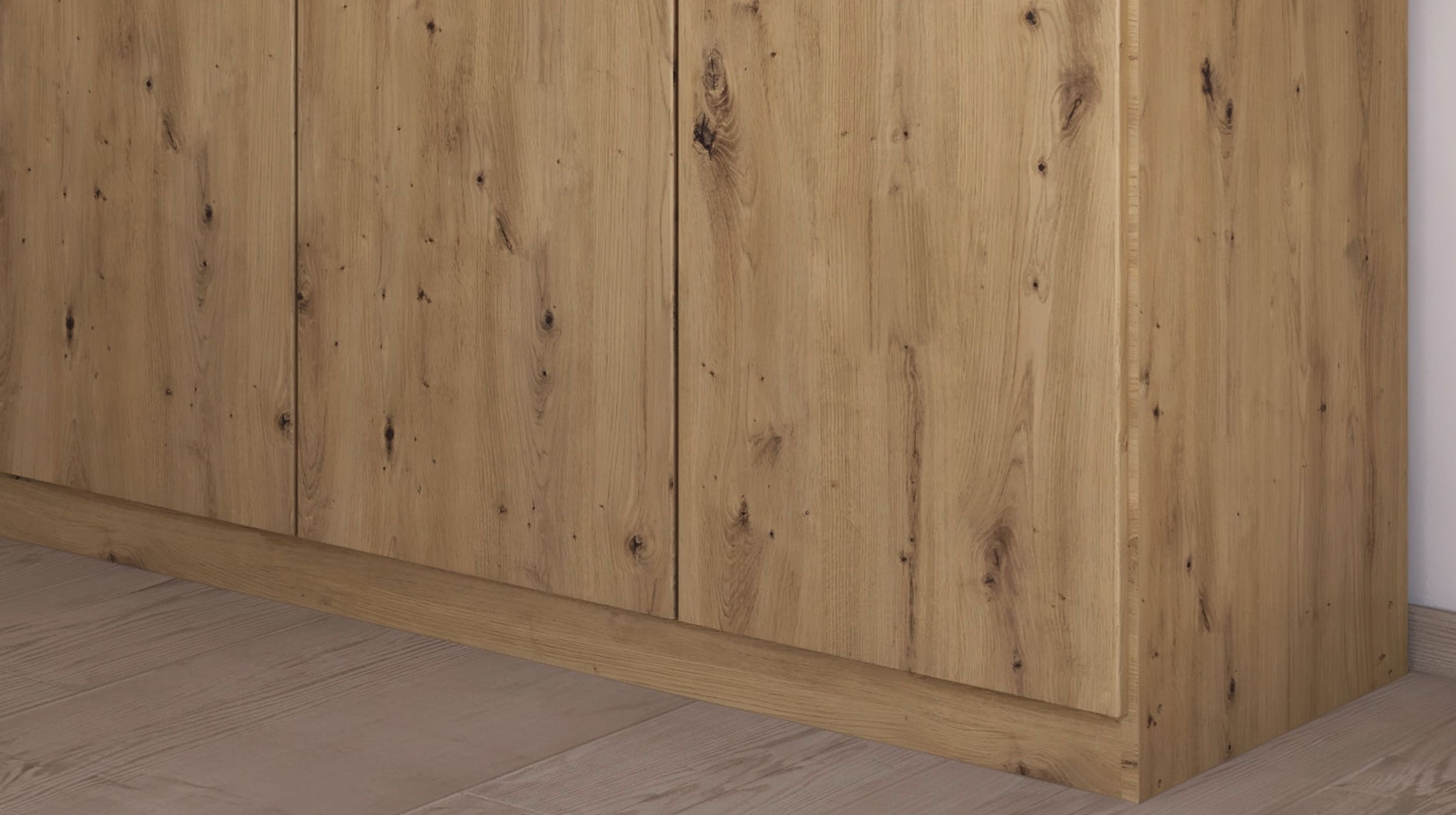 Kleiderschrank Artisan Eiche 181 cm 6-türig - MAIKA