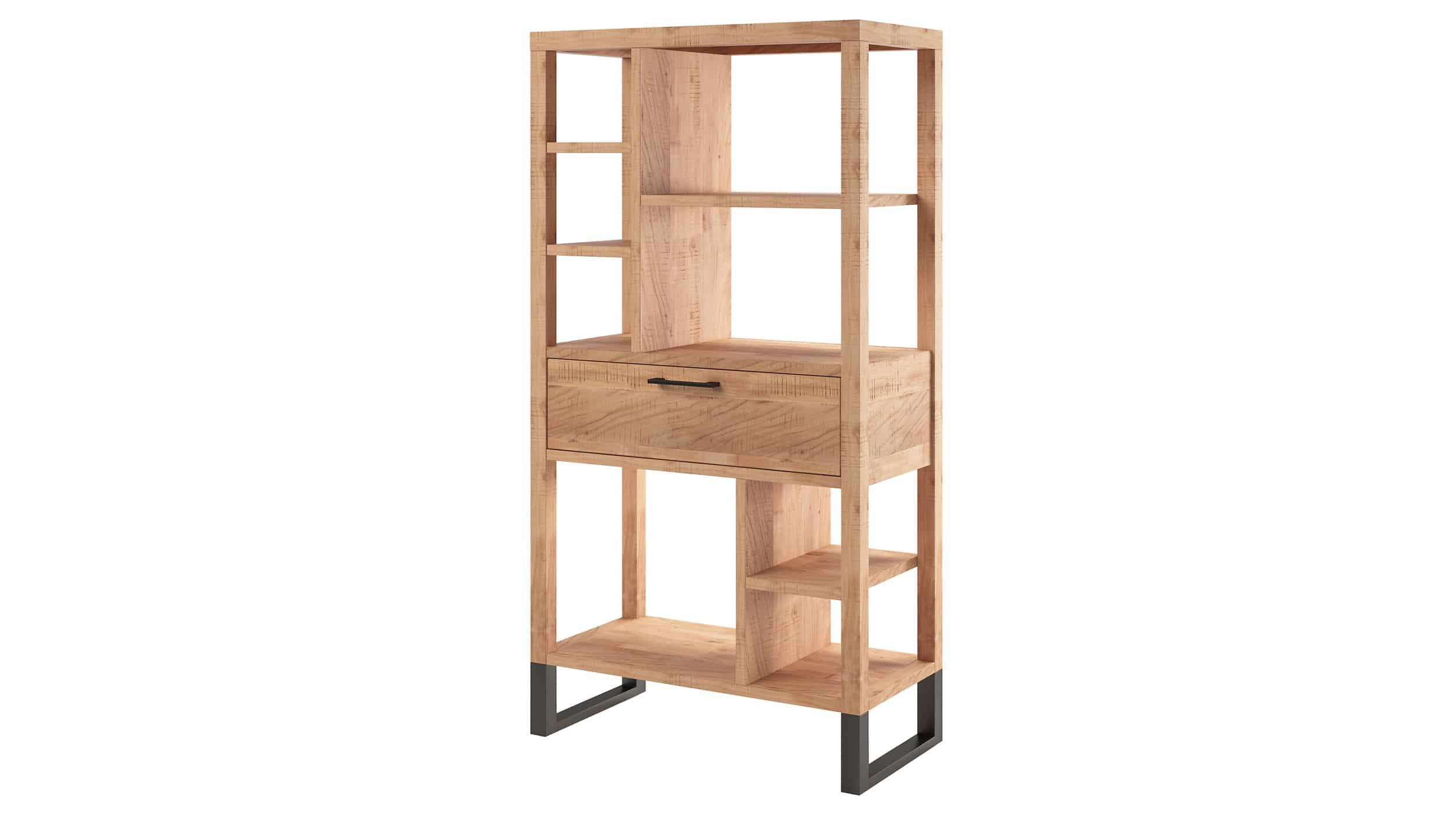 Standregal Akazie massiv 147 x 75 cm - 8 Fächer - BENIKO Standregal Akazie massiv 147 x 75 cm - 8 Fächer - BENIKO
