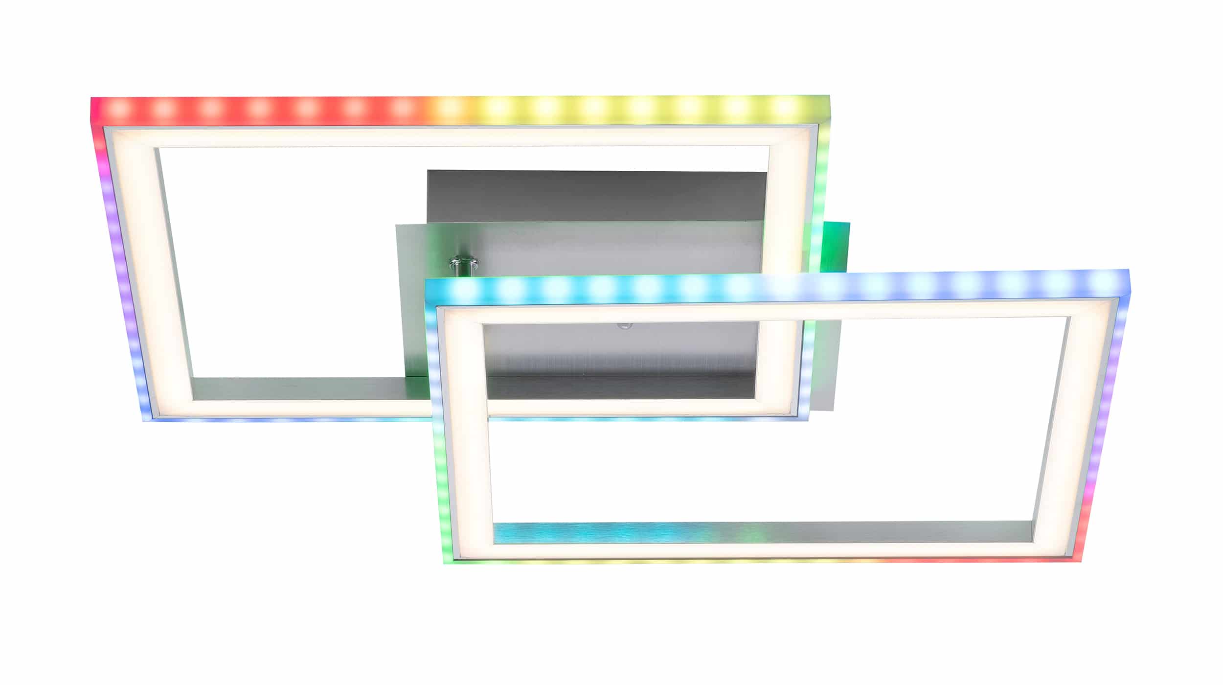 Deckenleuchte LED stahlfarben 45 cm mit RGB-Farbwechsel - FELIX Deckenleuchte