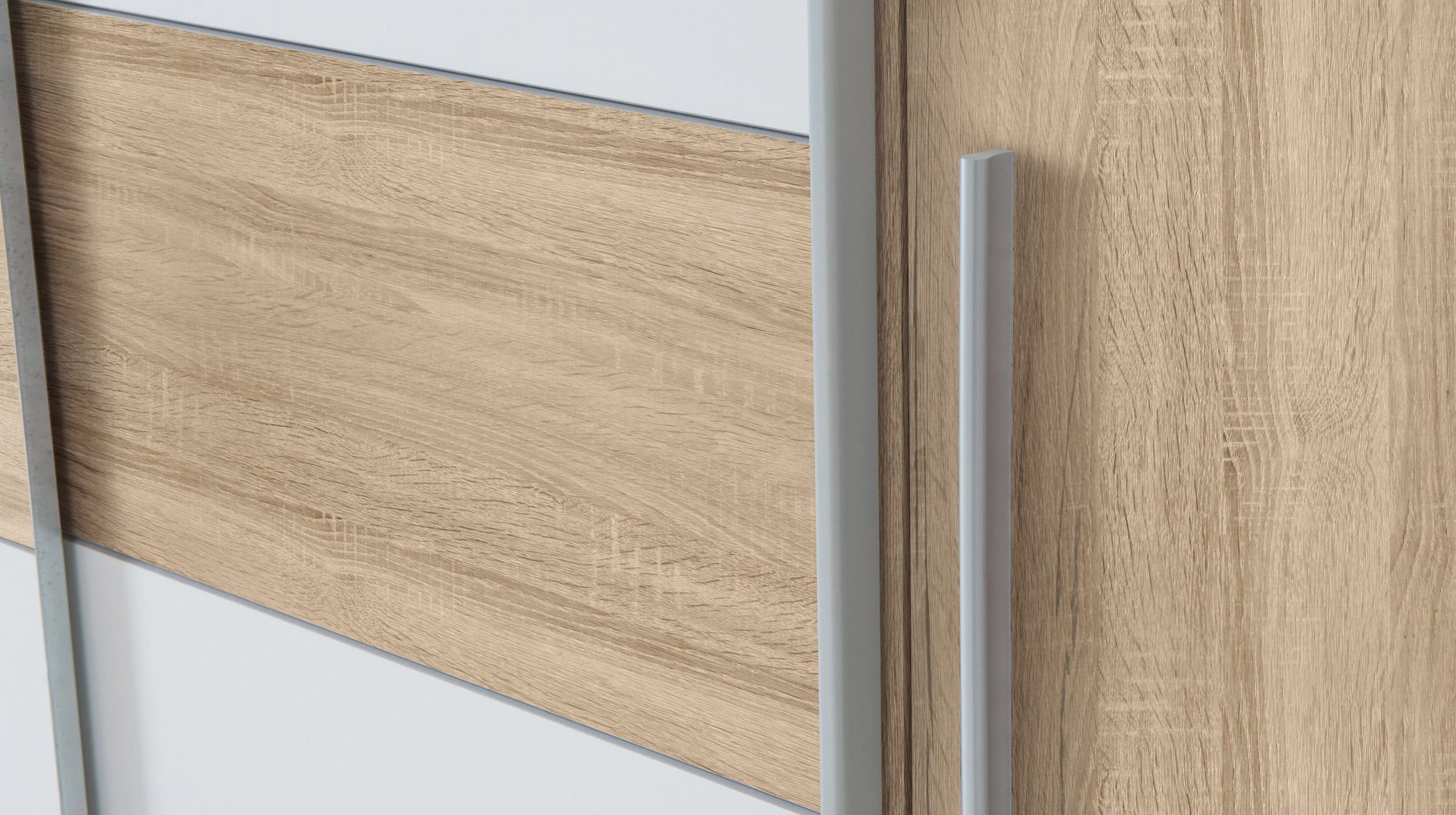 Kleiderschrank Artisan Eiche - weiß 200 cm - KALIXTUS