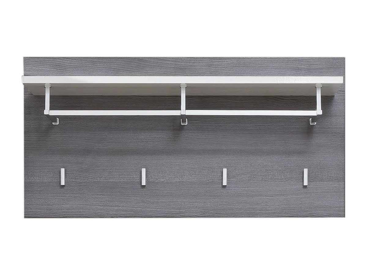 Wandgarderobe Paneel 80 cm Rauchsilber - LINE Wandgarderobe Paneel 80 cm Rauchsilber - LINE