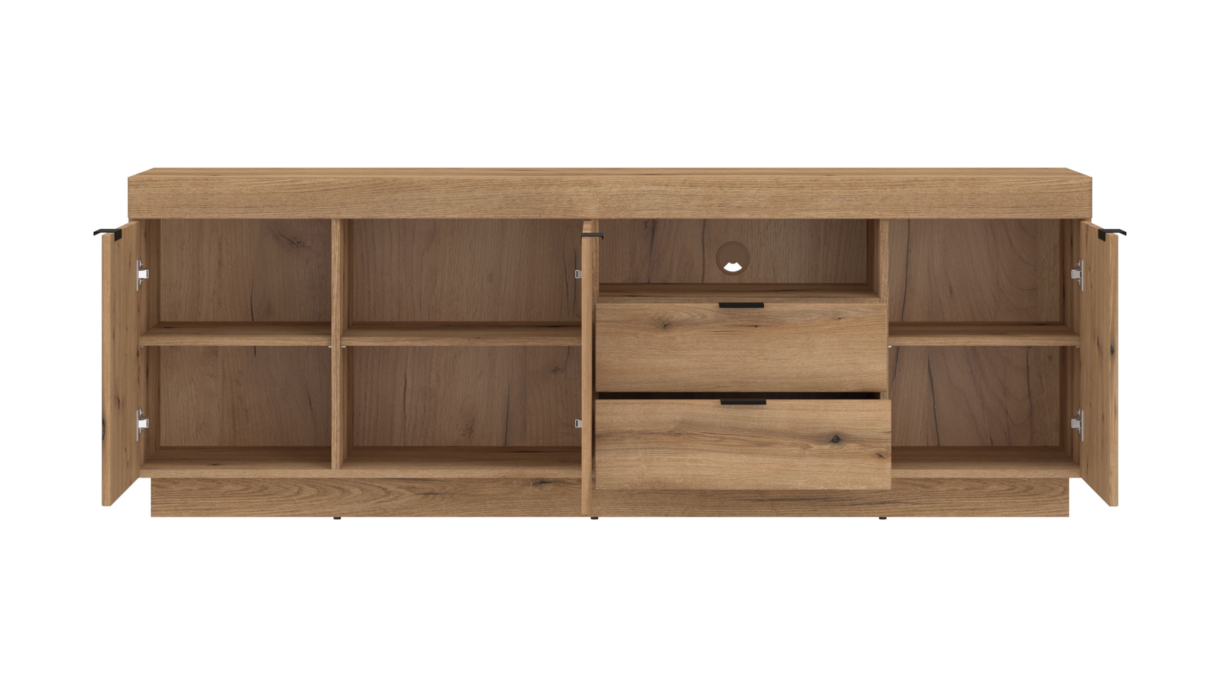 TV-Lowboard Coast Evoke Eiche - 186 cm - DELAMAR 