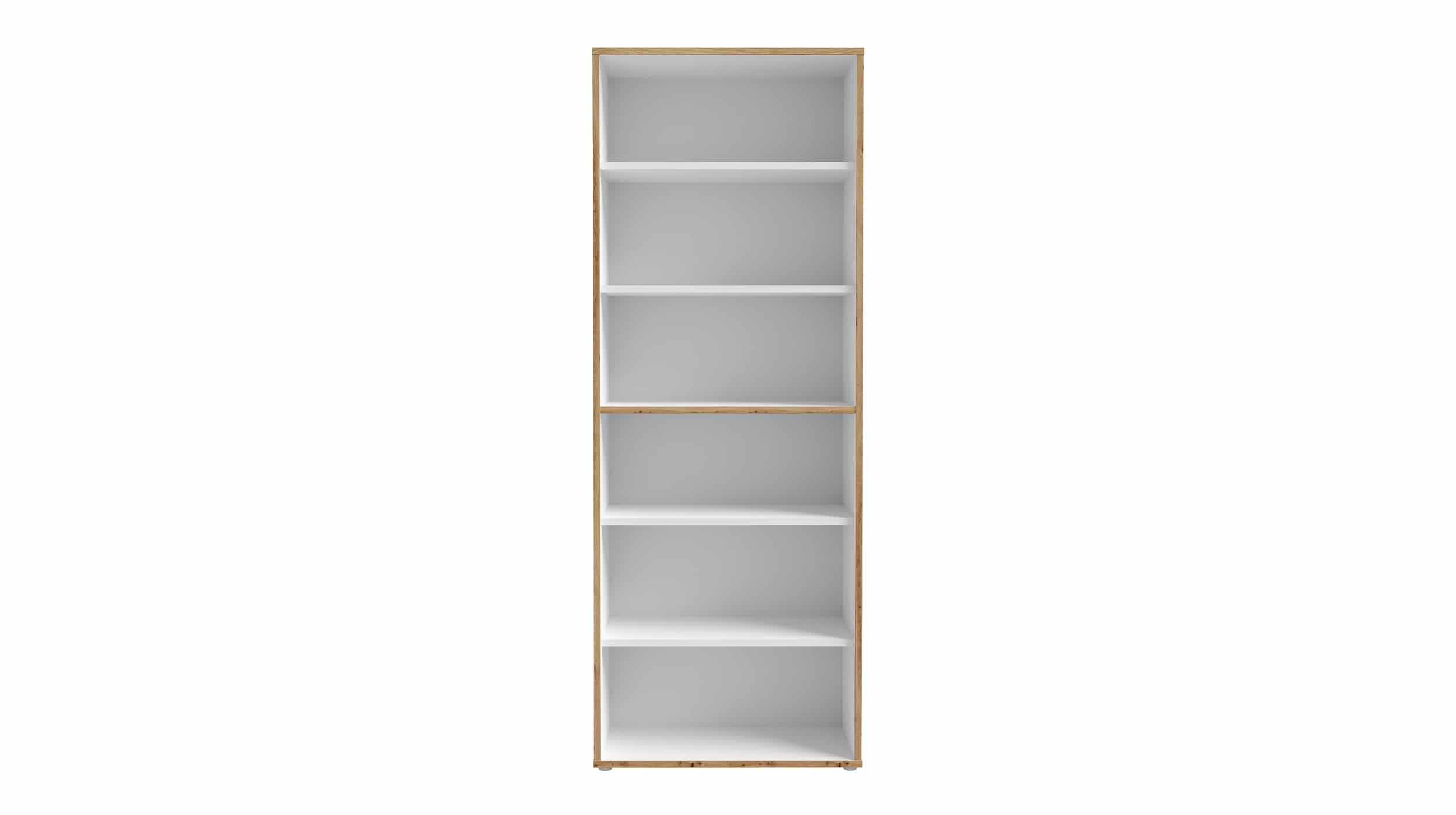 Bücherregal Artisan Eiche - weiß 85 x 182 cm - KEFLAVIK