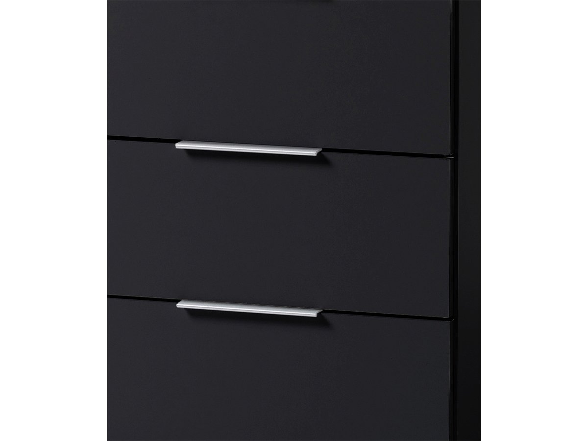 Nachttisch schwarz 46 cm x 42 cm Nachtkästchen - UNIVERSAL